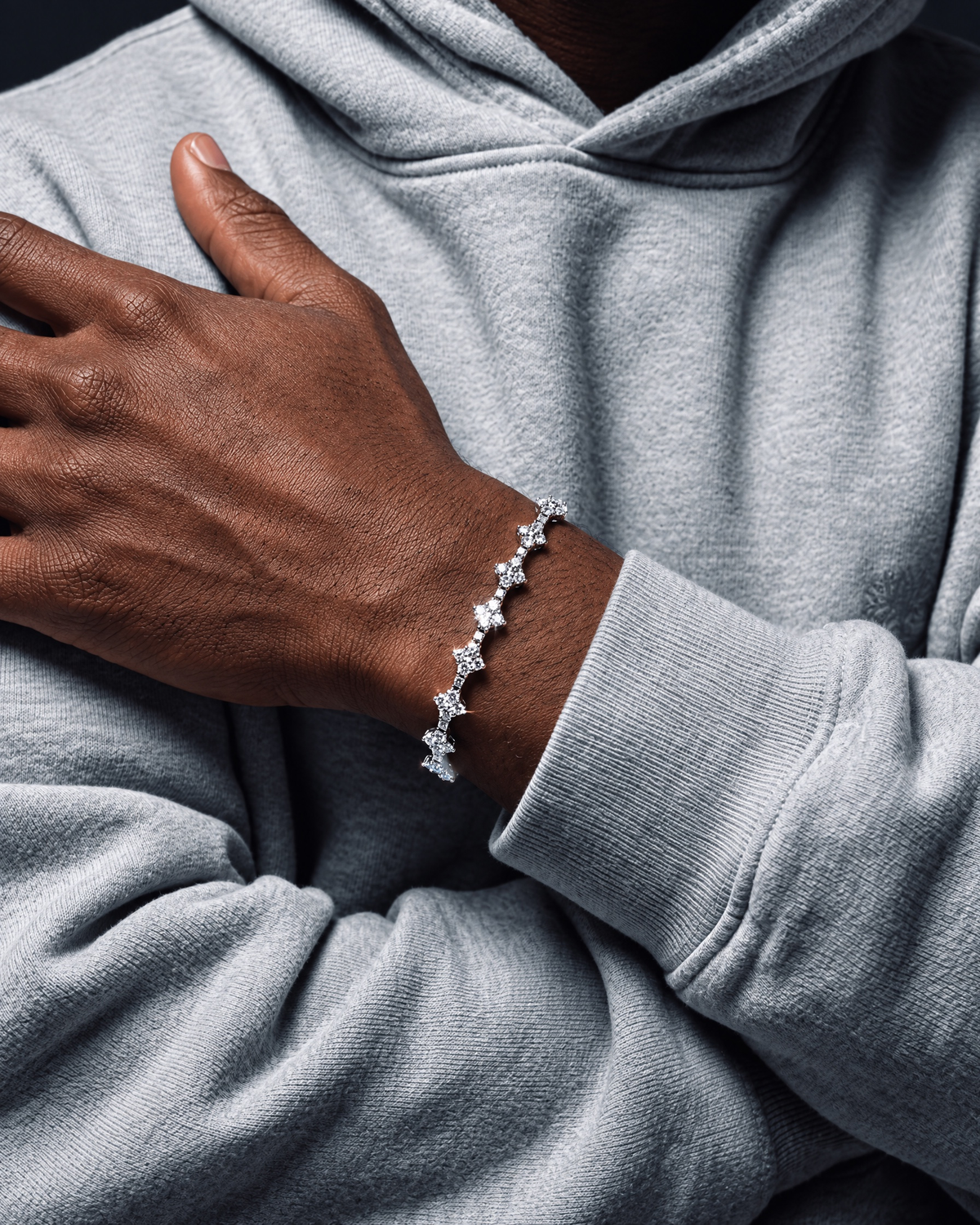HONEYCOMB BRACELET. - 3MM 925 - Drippy Amsterdam