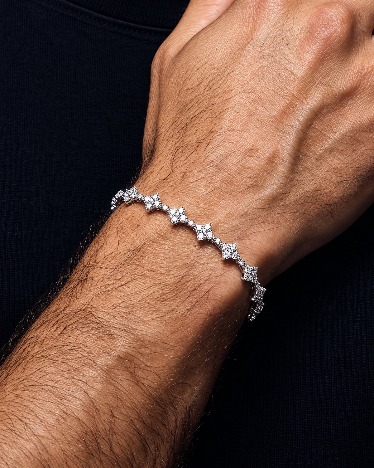 HONEYCOMB BRACELET. - 3MM 925 - Drippy Amsterdam