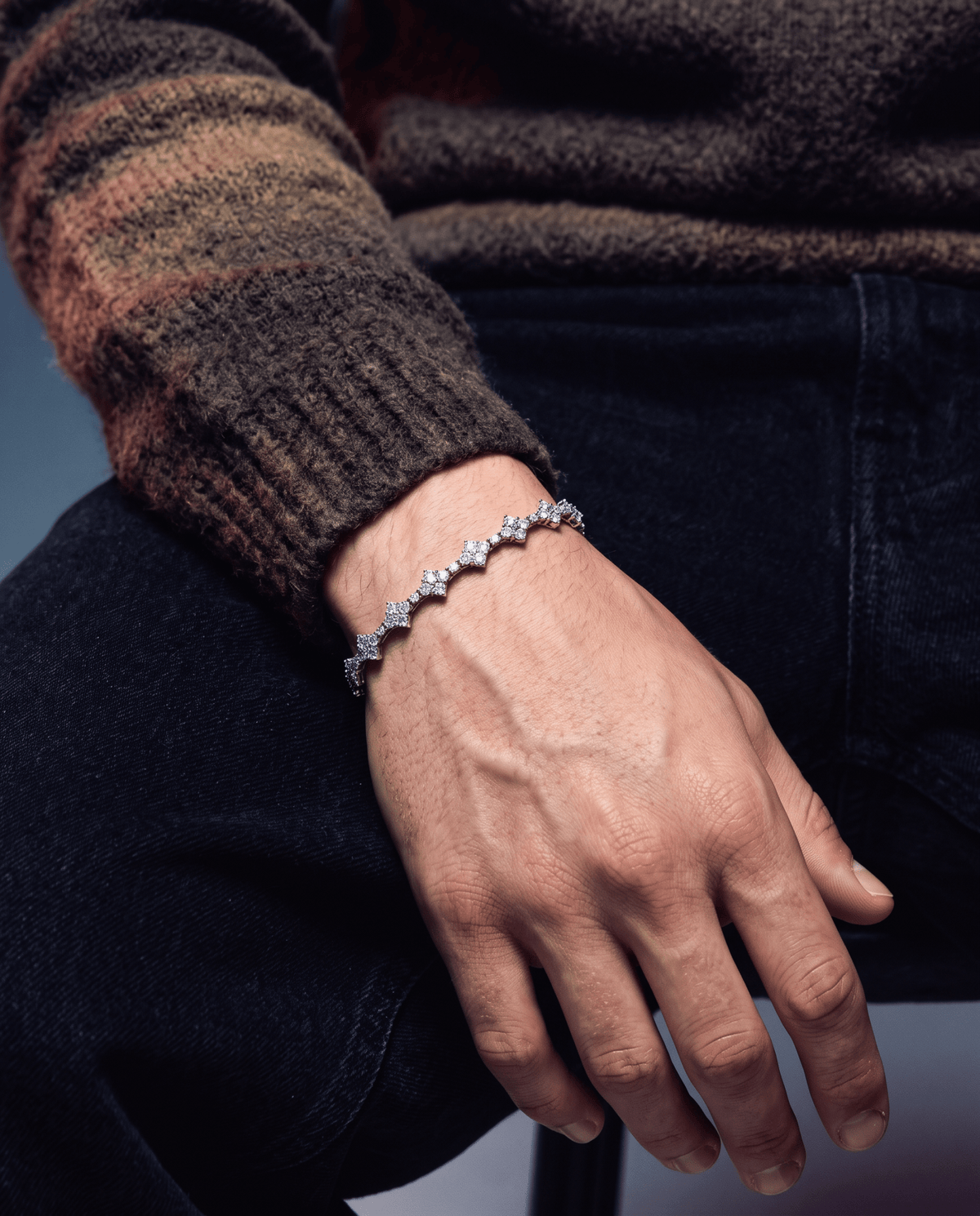 HONEYCOMB BRACELET. - 3MM 925 - Drippy Amsterdam