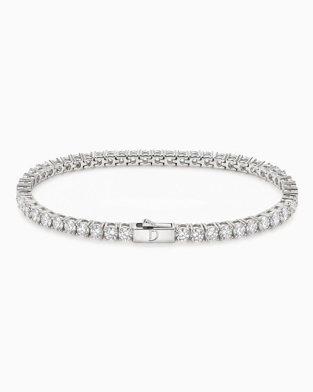 3mm white gold Tennisboy bracelet