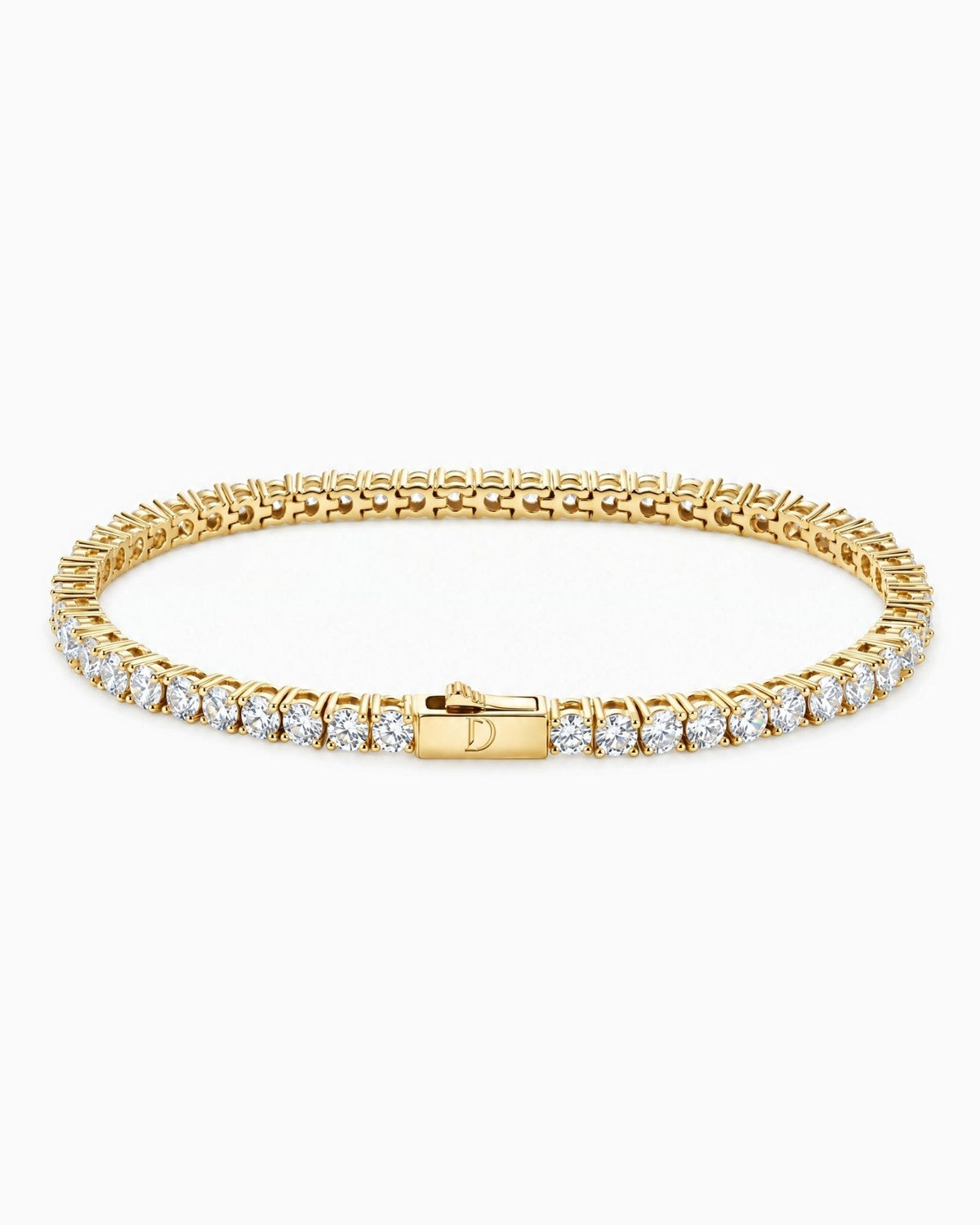 3mm gold Tennisboy bracelet