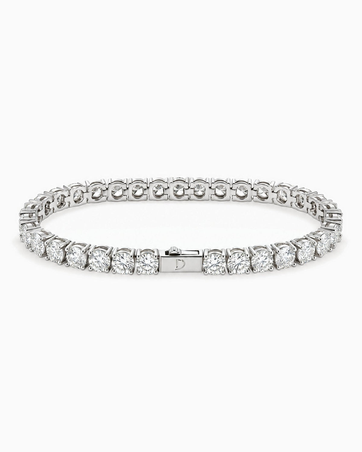5mm white gold Tennisboy bracelet