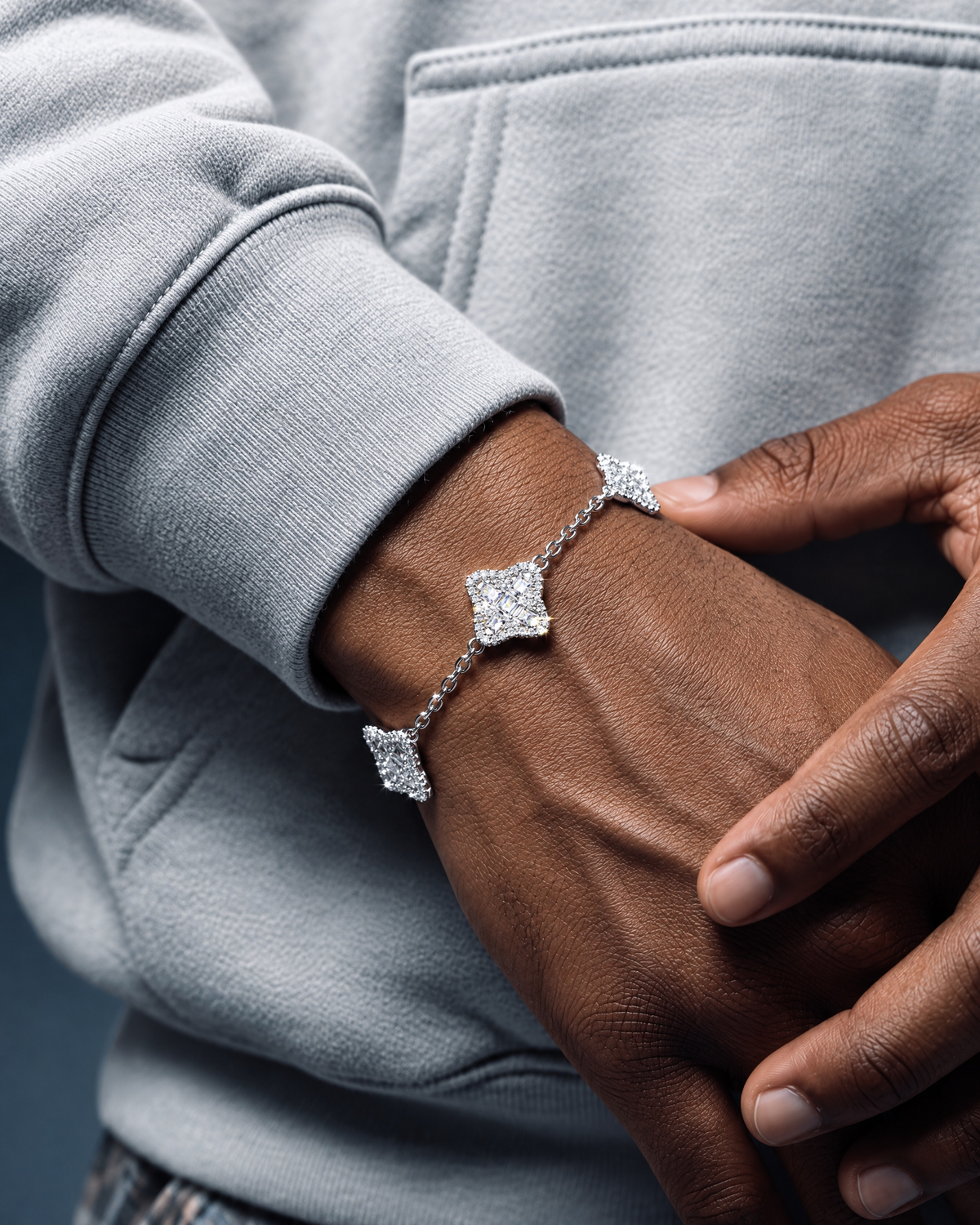 ICED CLOVER BRACELET. - 925 - Drippy Amsterdam
