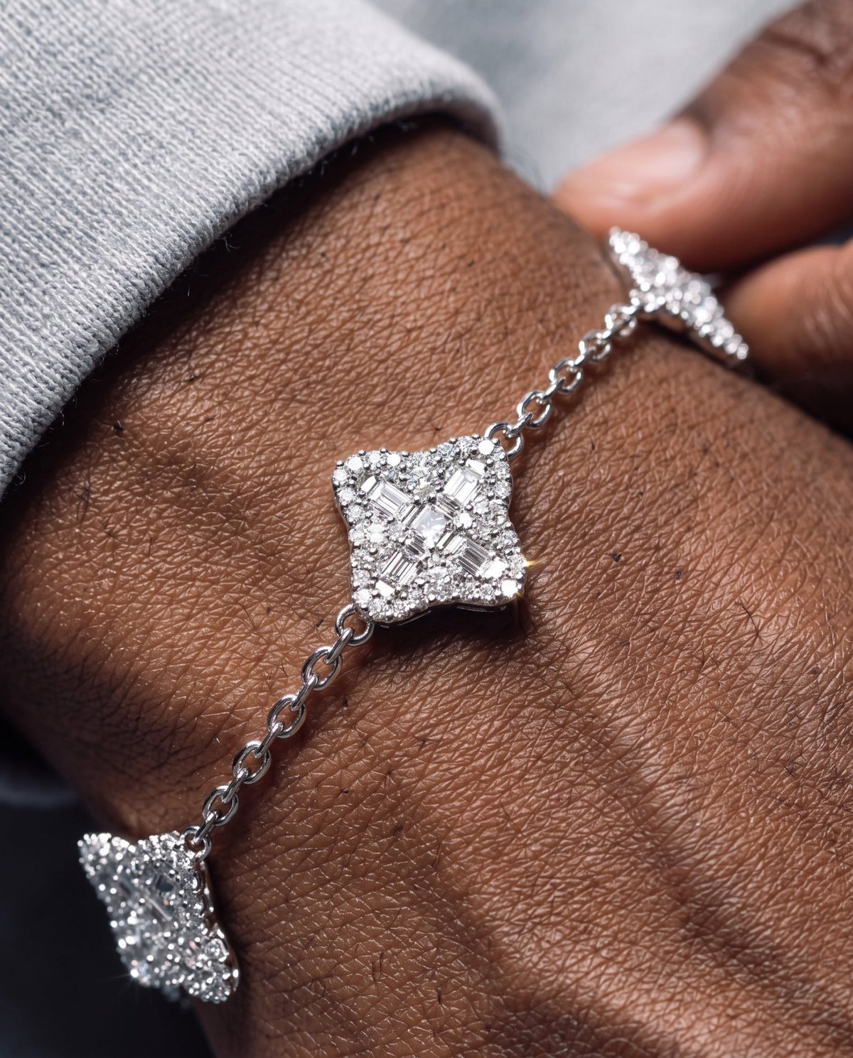 ICED CLOVER BRACELET. - 925 - Drippy Amsterdam