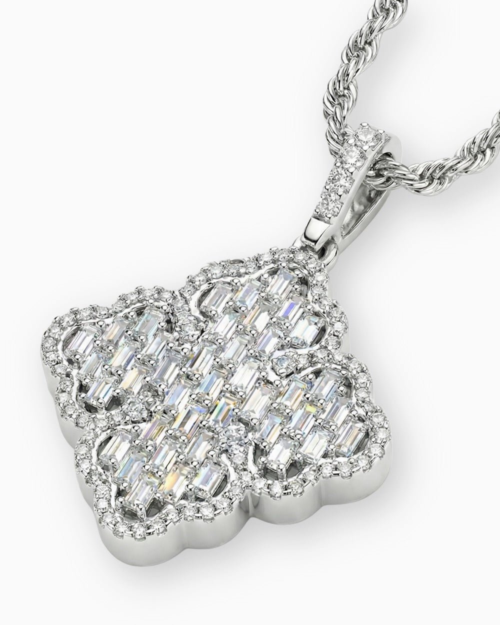 ICED CLOVER PENDANT. - Drippy Amsterdam