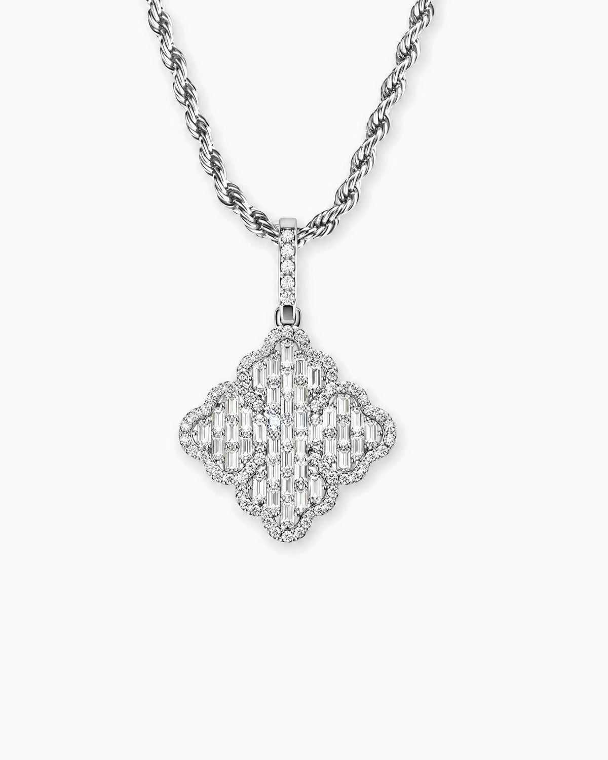ICED CLOVER PENDANT. - 925 - Drippy Amsterdam