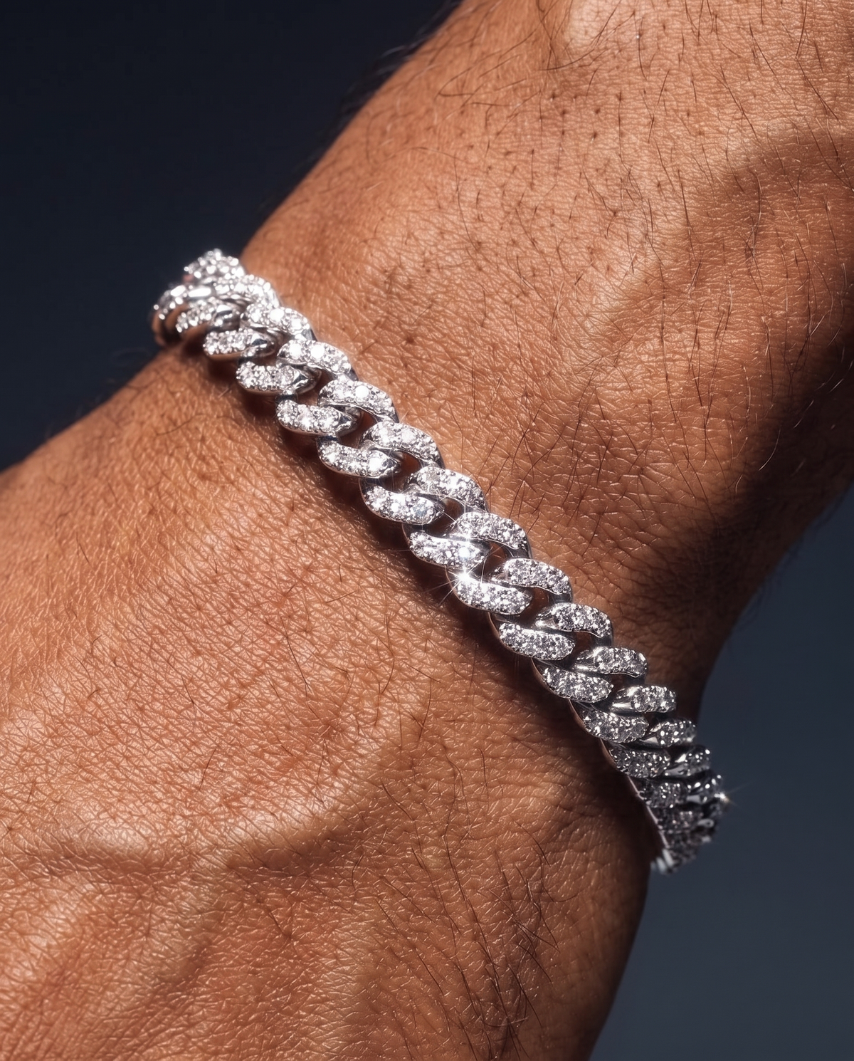 ICY CUBANA BRACELET. - 925