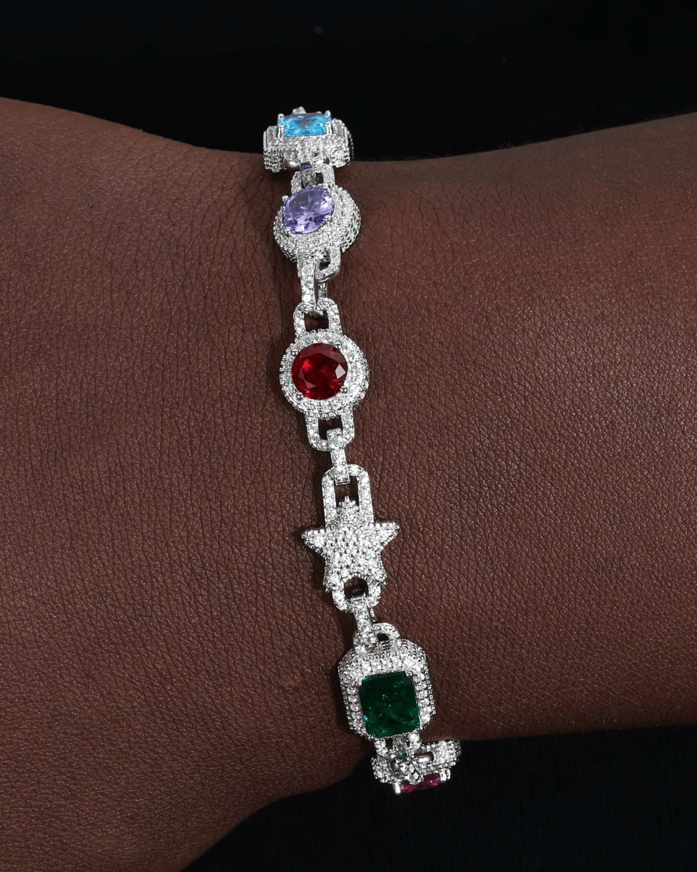 MOISSANITE BIG GEM BRACELET. - Drippy Amsterdam