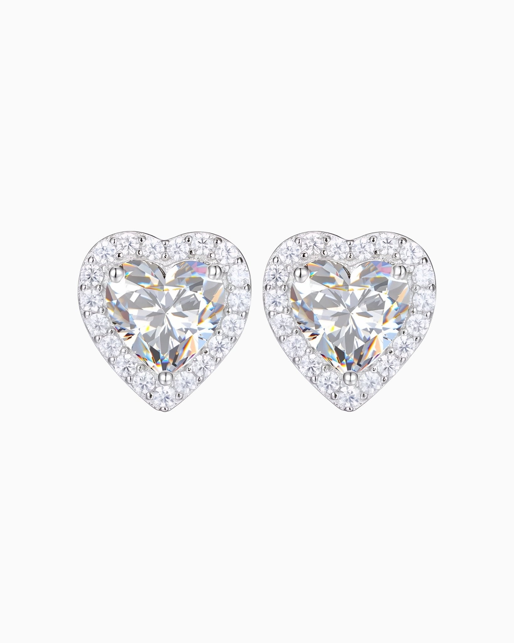 MOISSANITE BIG LOVE STUDS. - Drippy Amsterdam