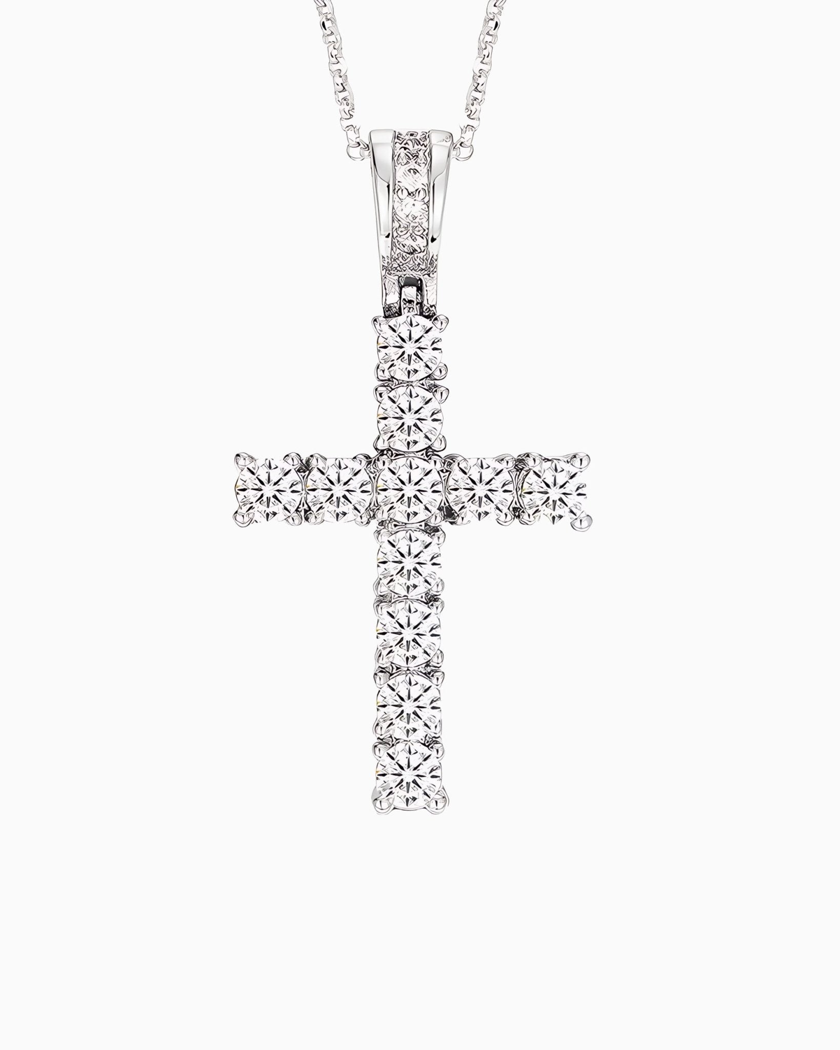 MOISSANITE CROSS PENDANT. - Drippy Amsterdam