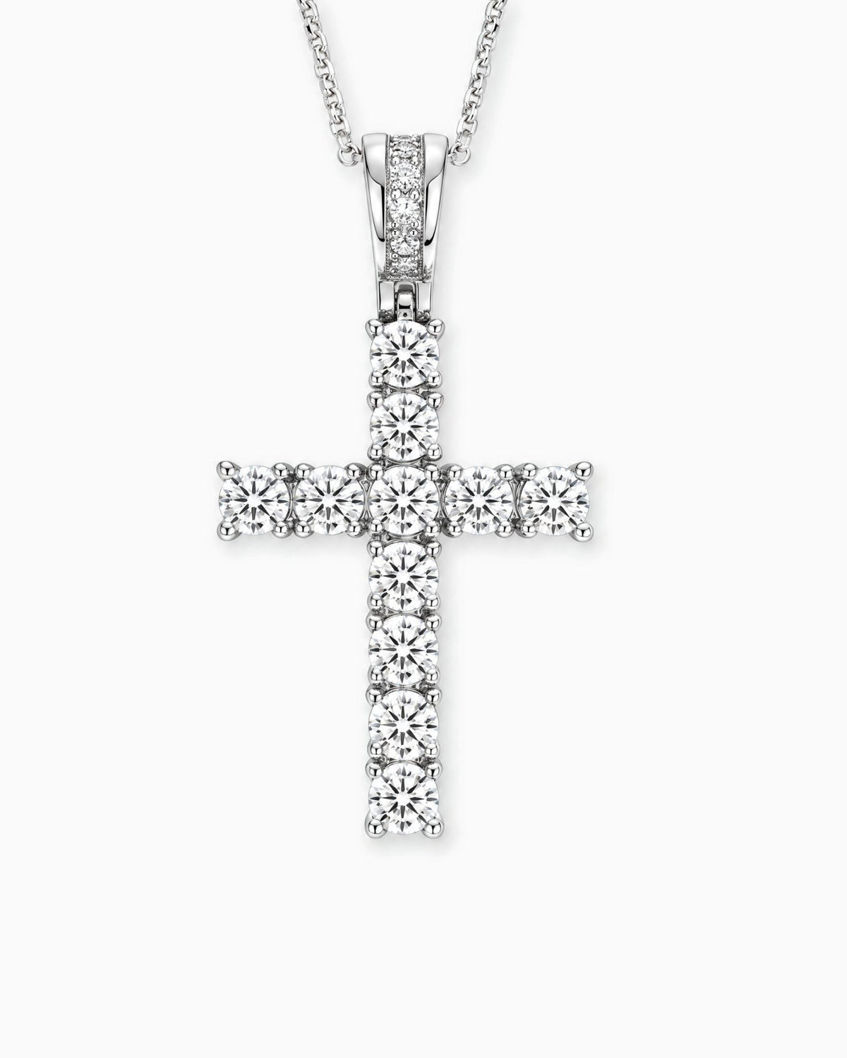MOISSANITE CROSS PENDANT. - Drippy Amsterdam