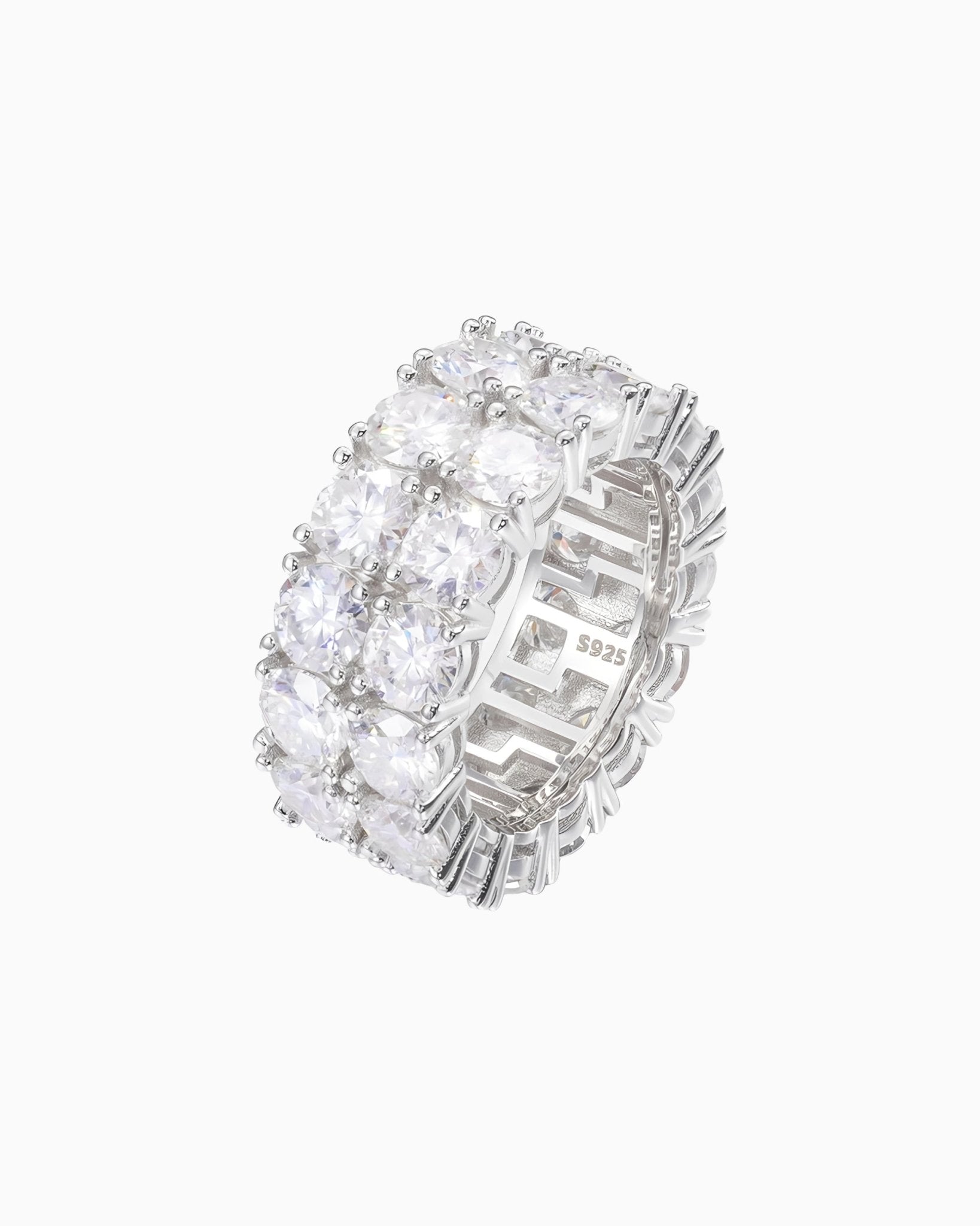 MOISSANITE DOUBLE ETERNITY RING. - Drippy Amsterdam