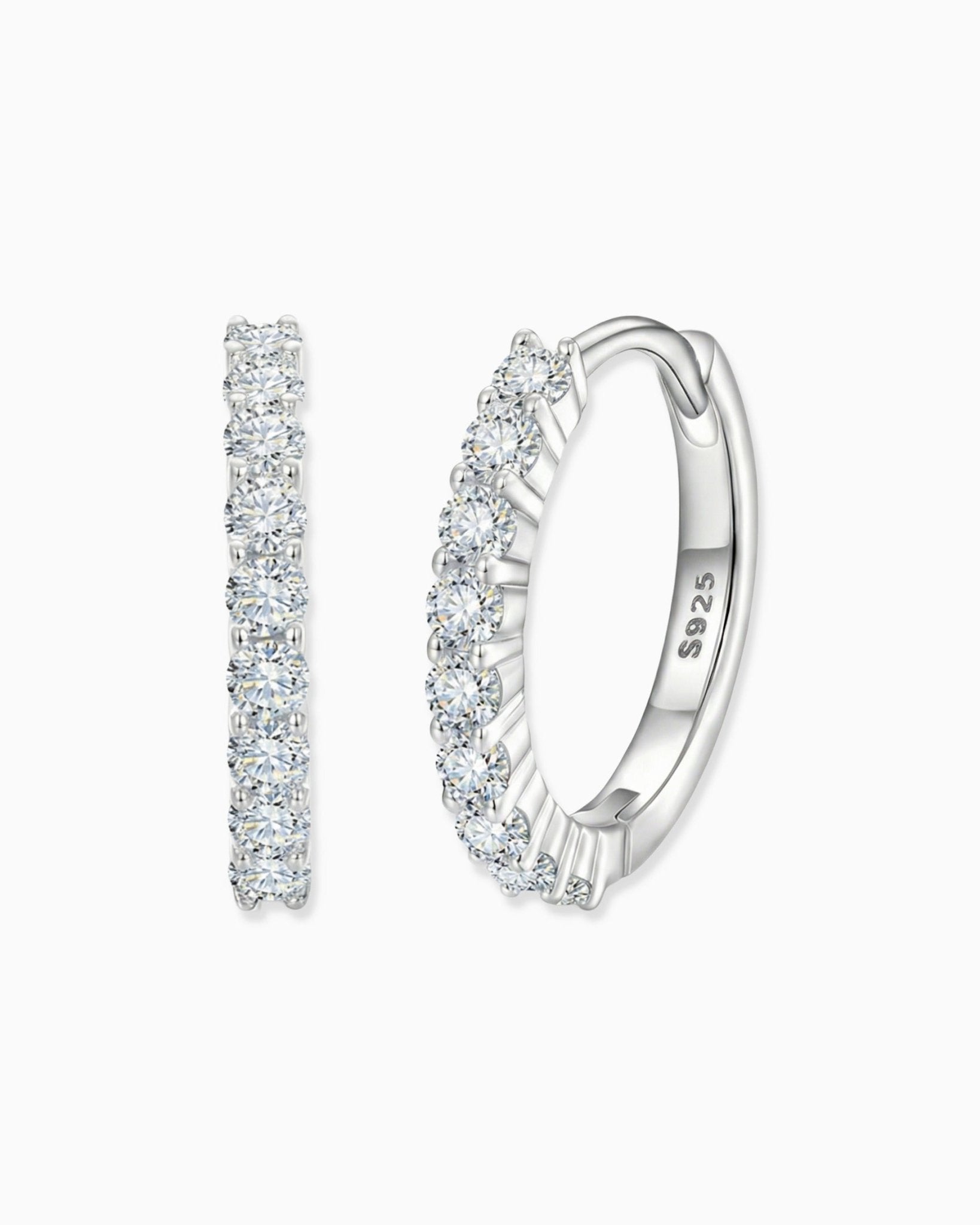 MOISSANITE ETERNITY EARRINGS. - Drippy Amsterdam