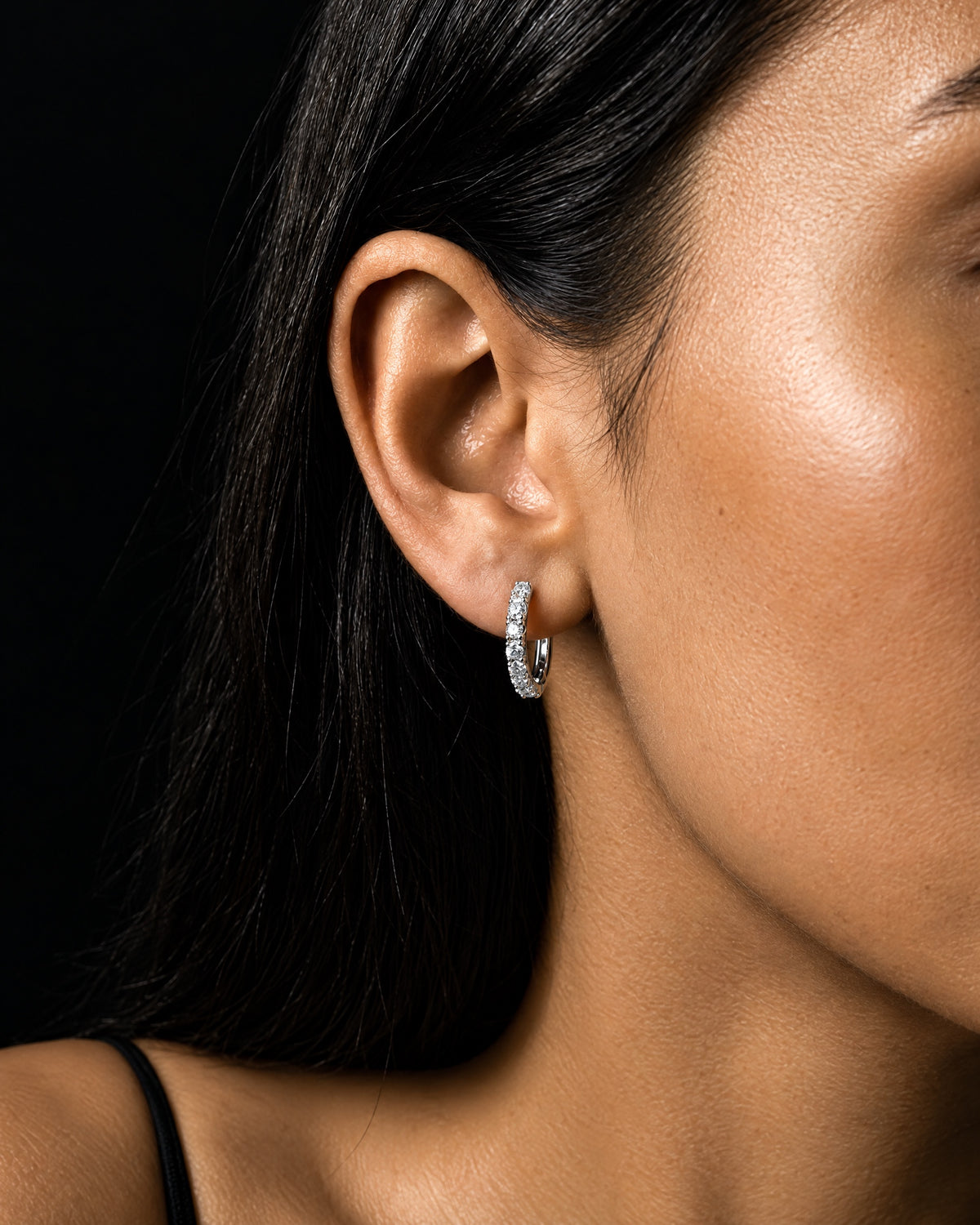 MOISSANITE ETERNITY EARRINGS. - Drippy Amsterdam