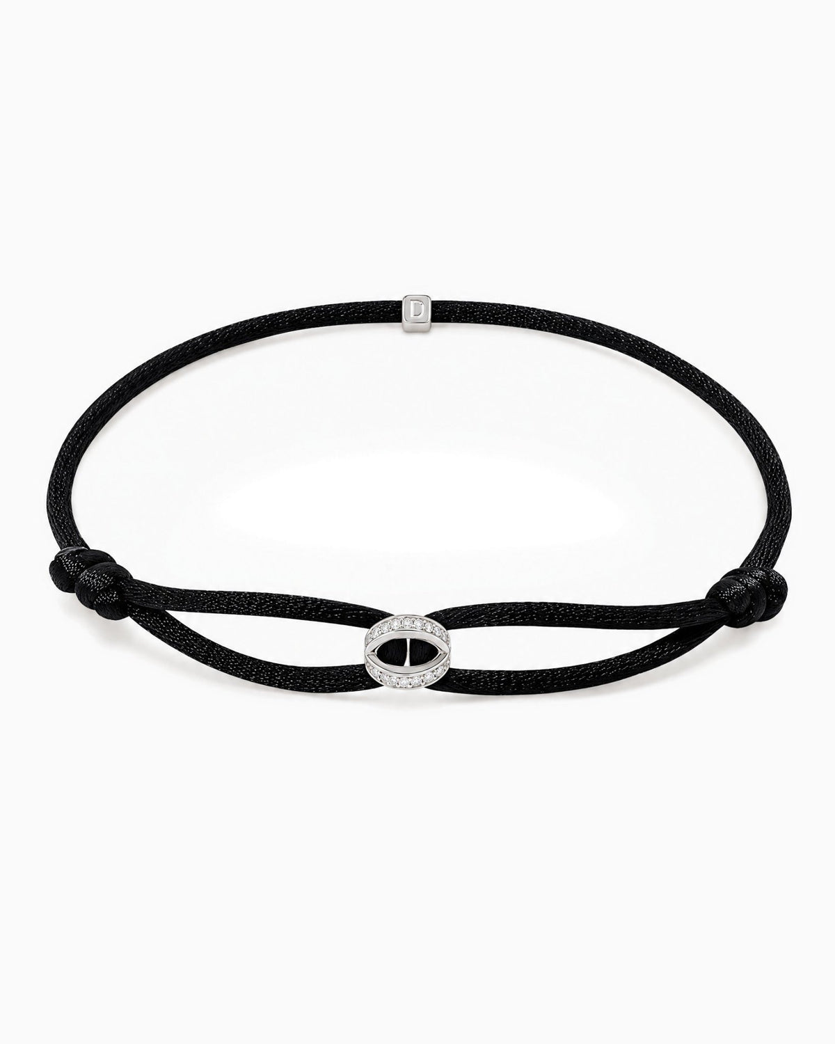 MOISSANITE ICED INFINITY CORD BRACELET. - Drippy Amsterdam