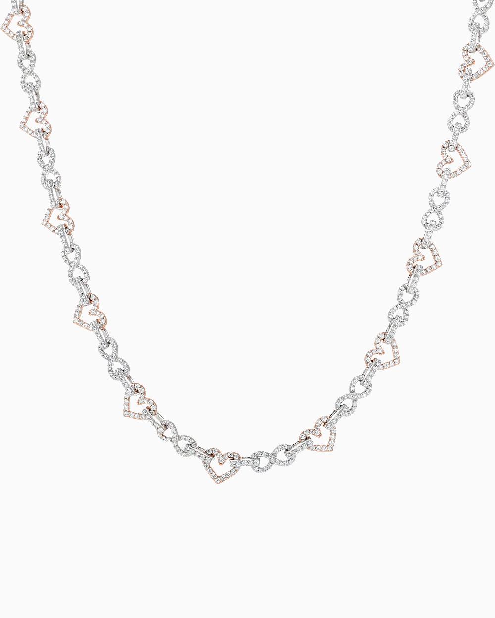 MOISSANITE INFINITE HEARTS CHAIN - Drippy Amsterdam