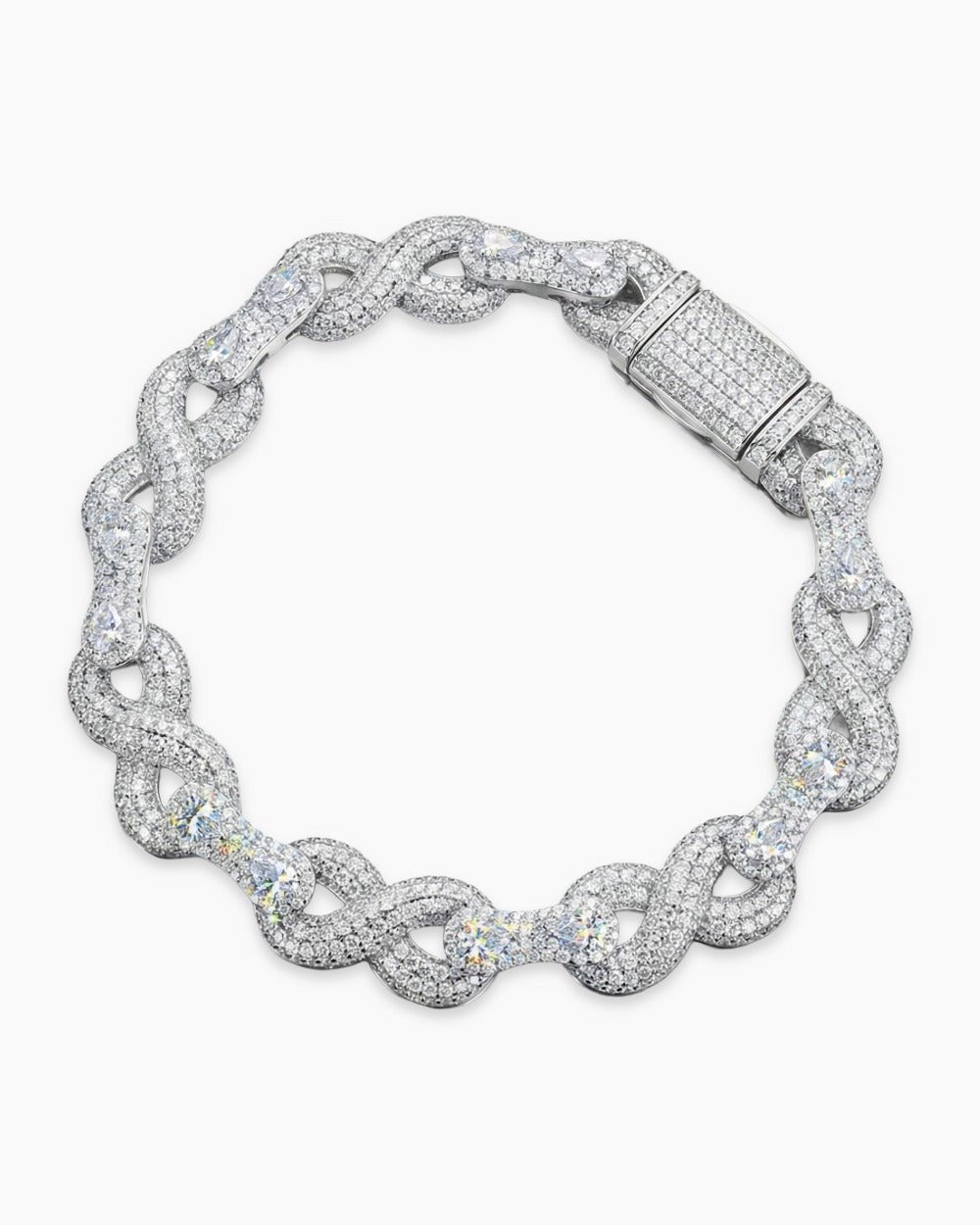 MOISSANITE INFINITY BRACELET. - Drippy Amsterdam