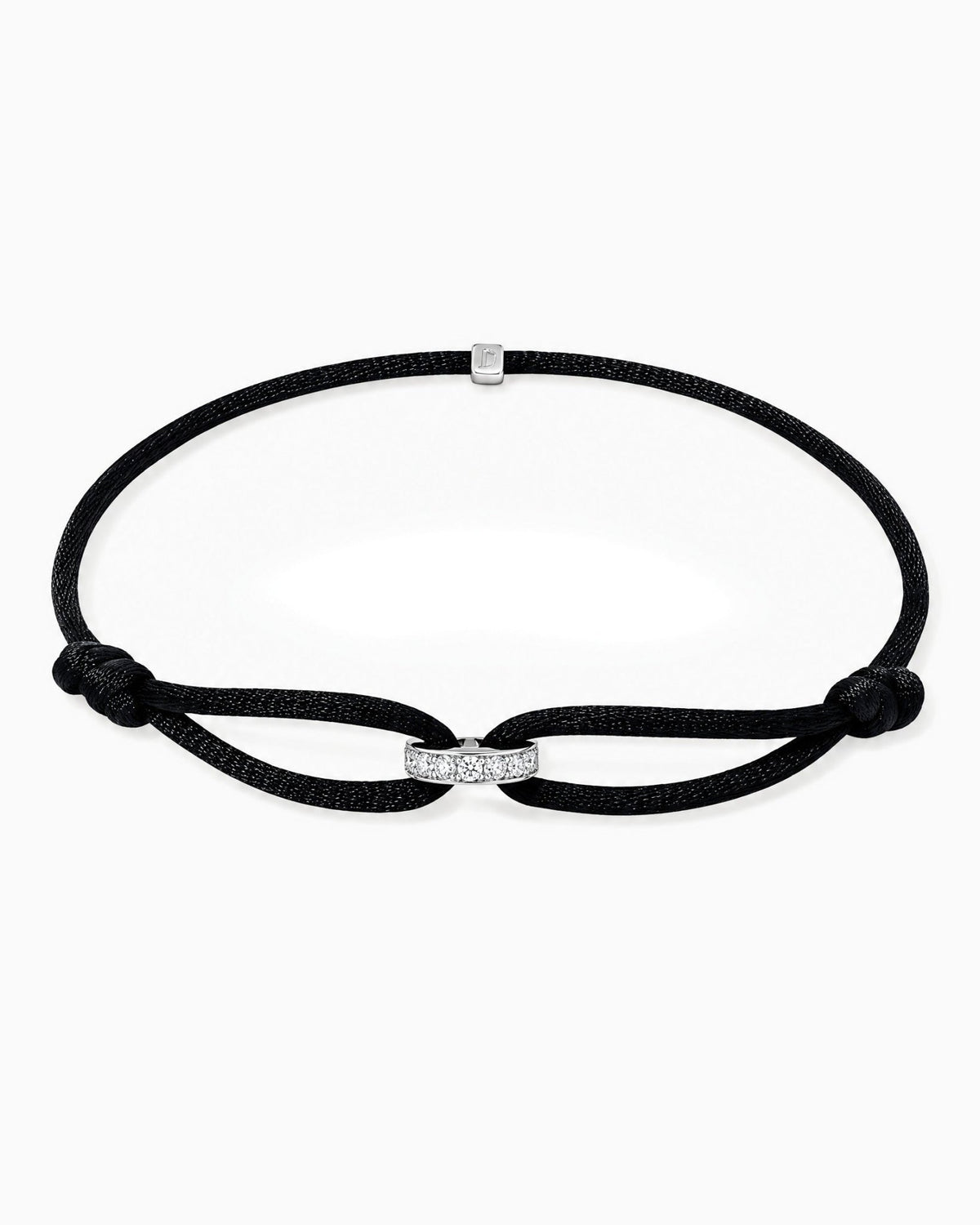 MOISSANITE INFINITY RING CORD BRACELET. - Drippy Amsterdam
