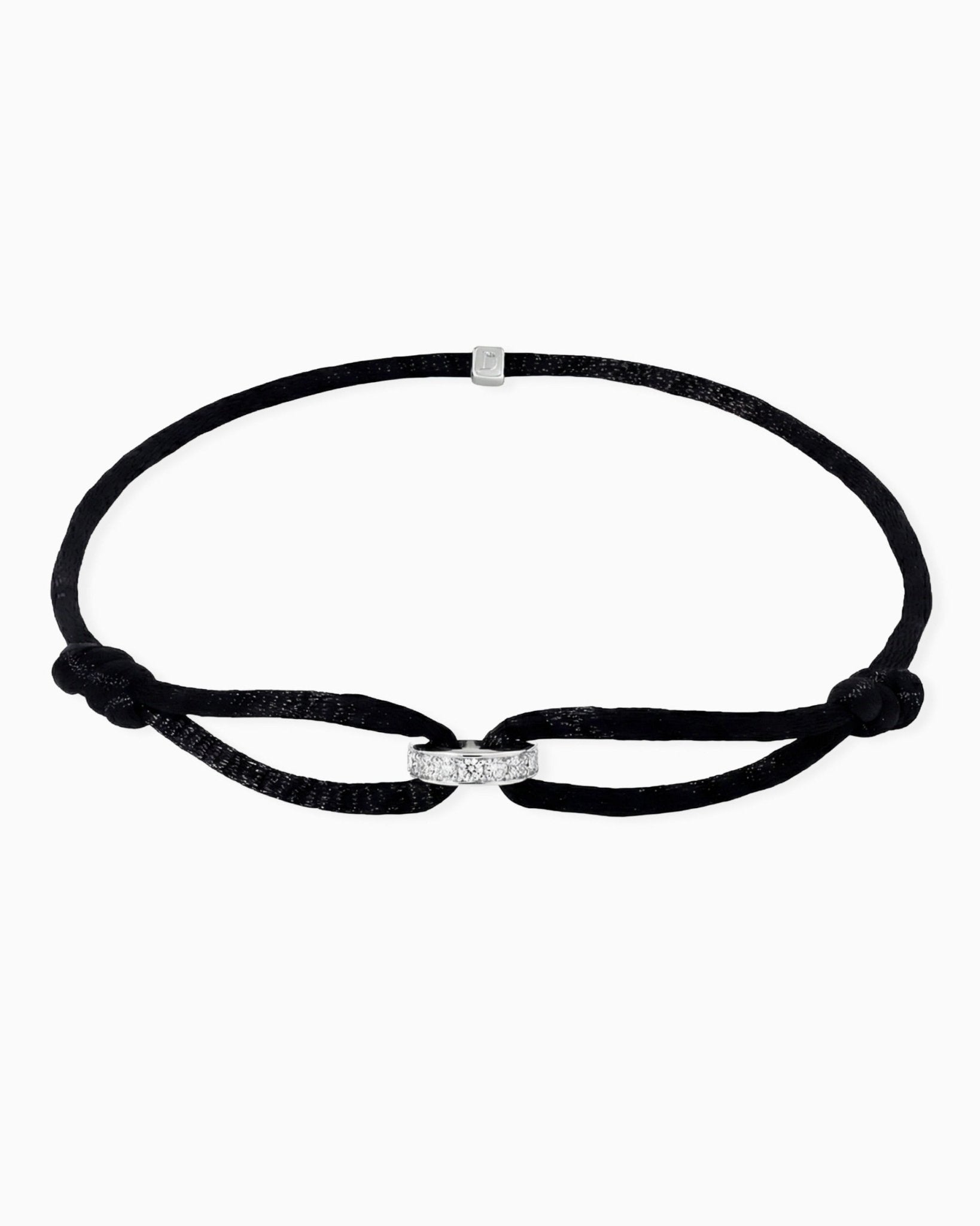 MOISSANITE INFINITY RING CORD BRACELET. - Drippy Amsterdam