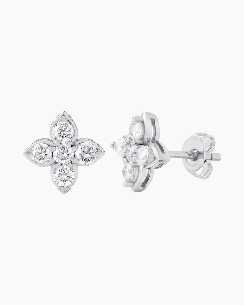 MOISSANITE JASMINE STUDS. - Drippy Amsterdam