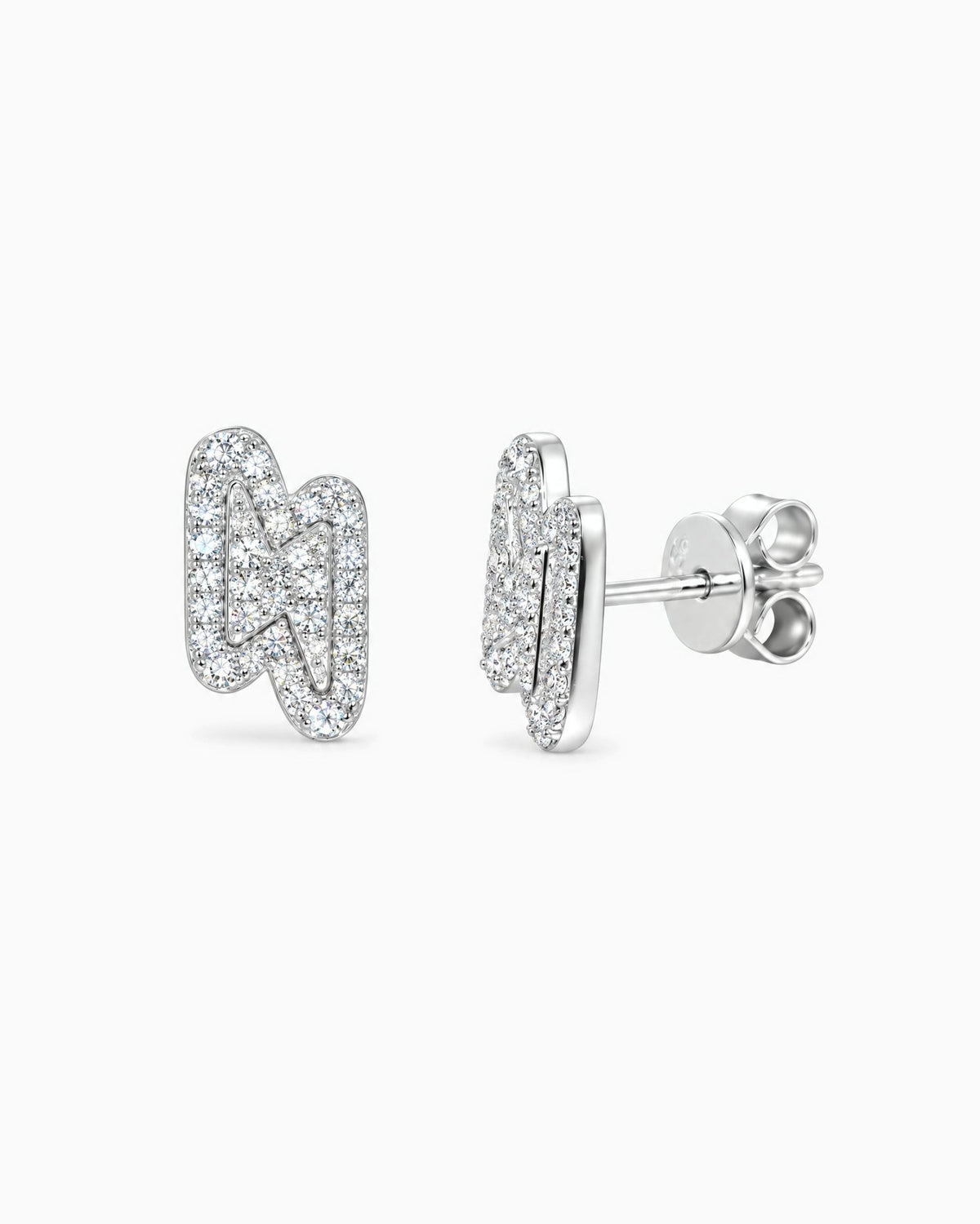 MOISSANITE LIGHTNING STUDS. - Drippy Amsterdam
