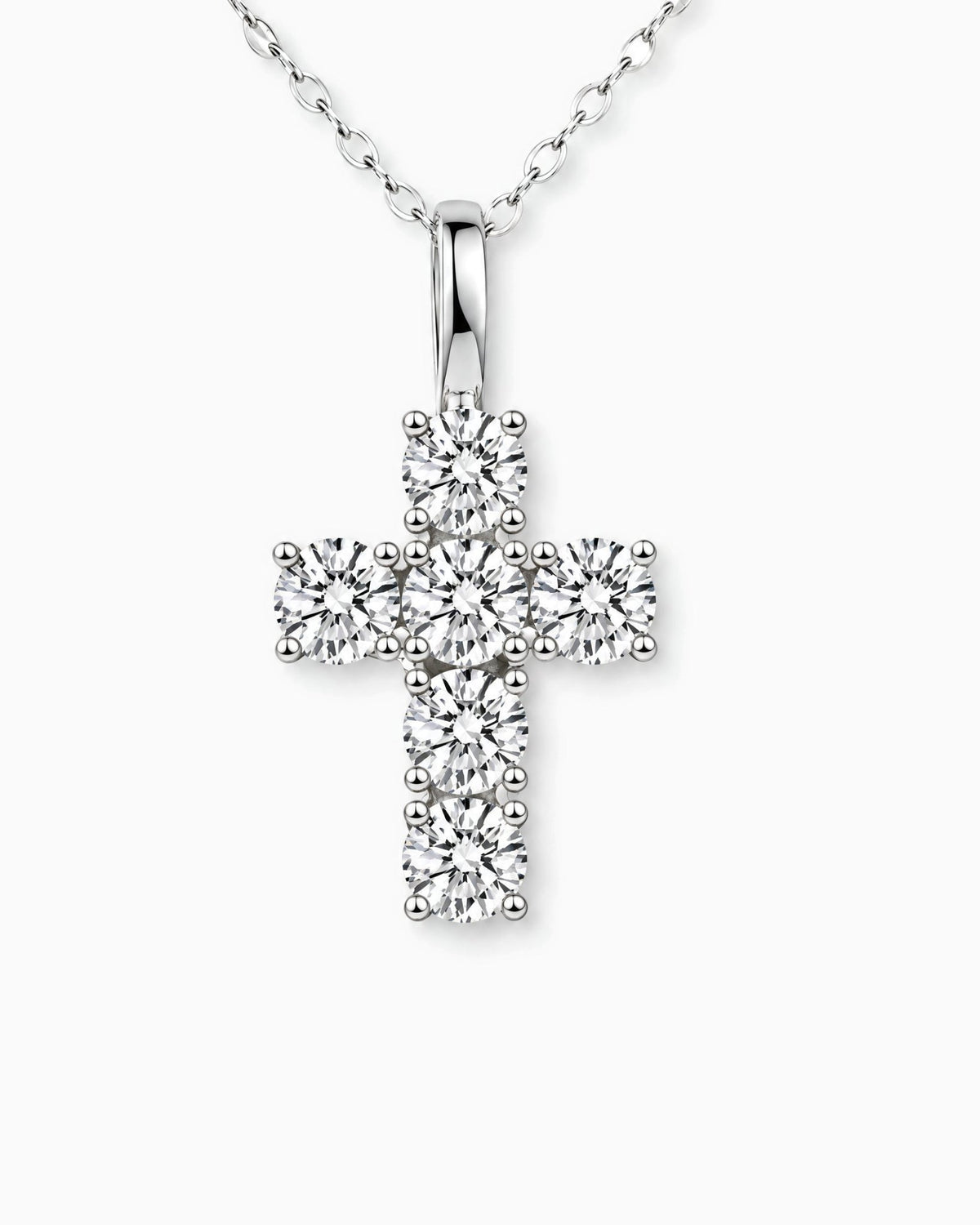 MOISSANITE MICRO CROSS PENDANT. - Drippy Amsterdam