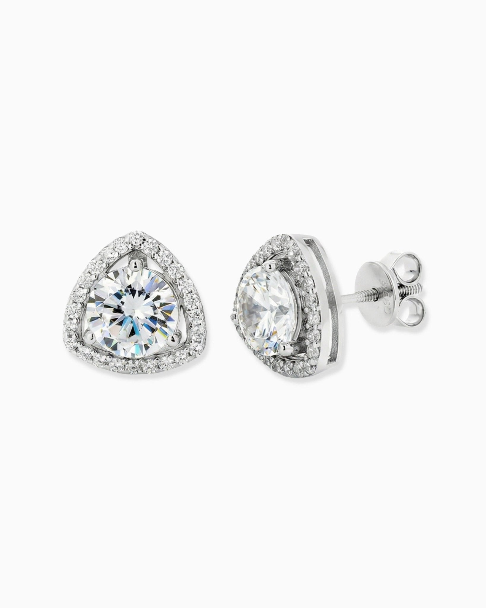 MOISSANITE PEARS STUDS. - Drippy Amsterdam