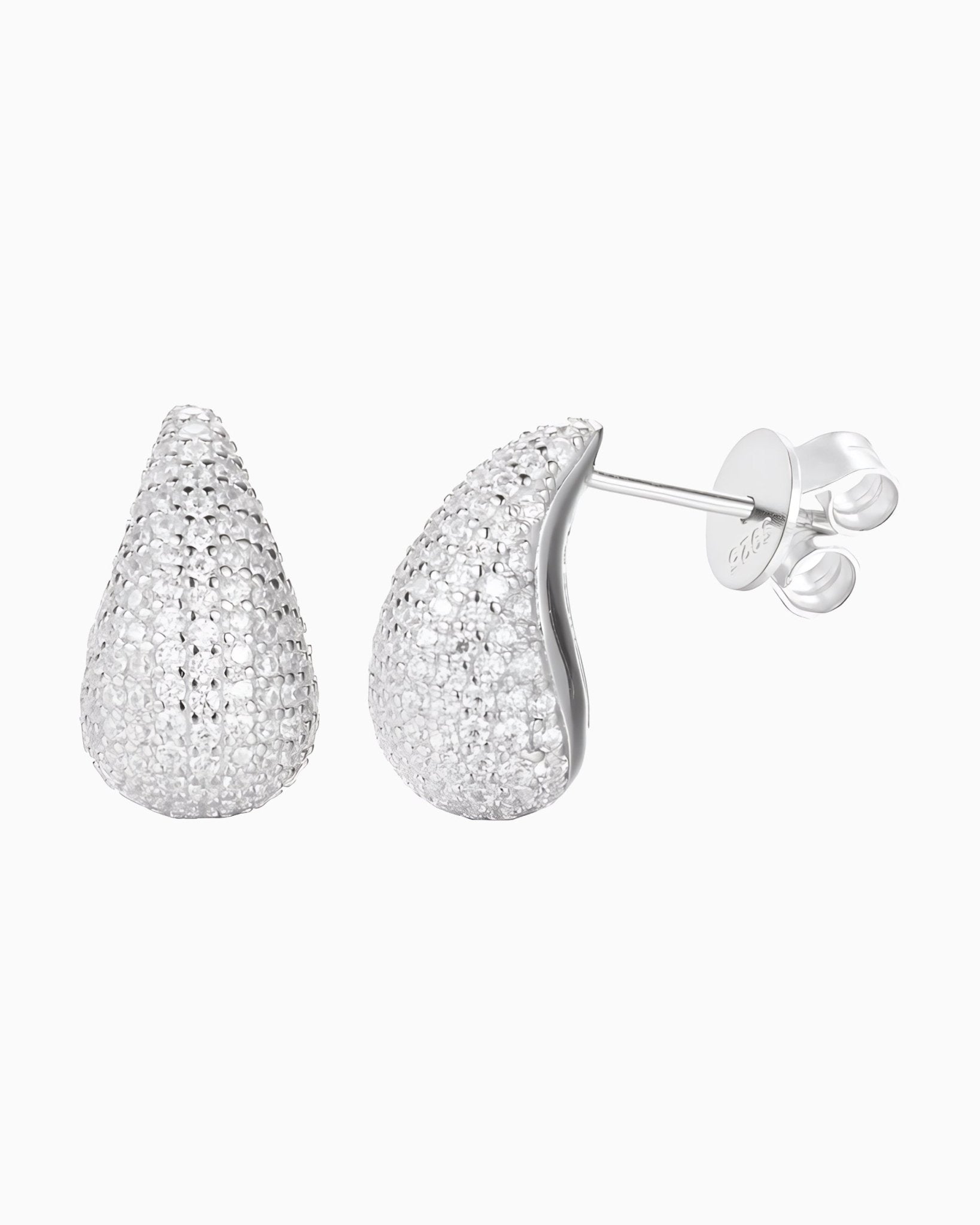 MOISSANITE TEARDROPS EARRINGS. - Drippy Amsterdam