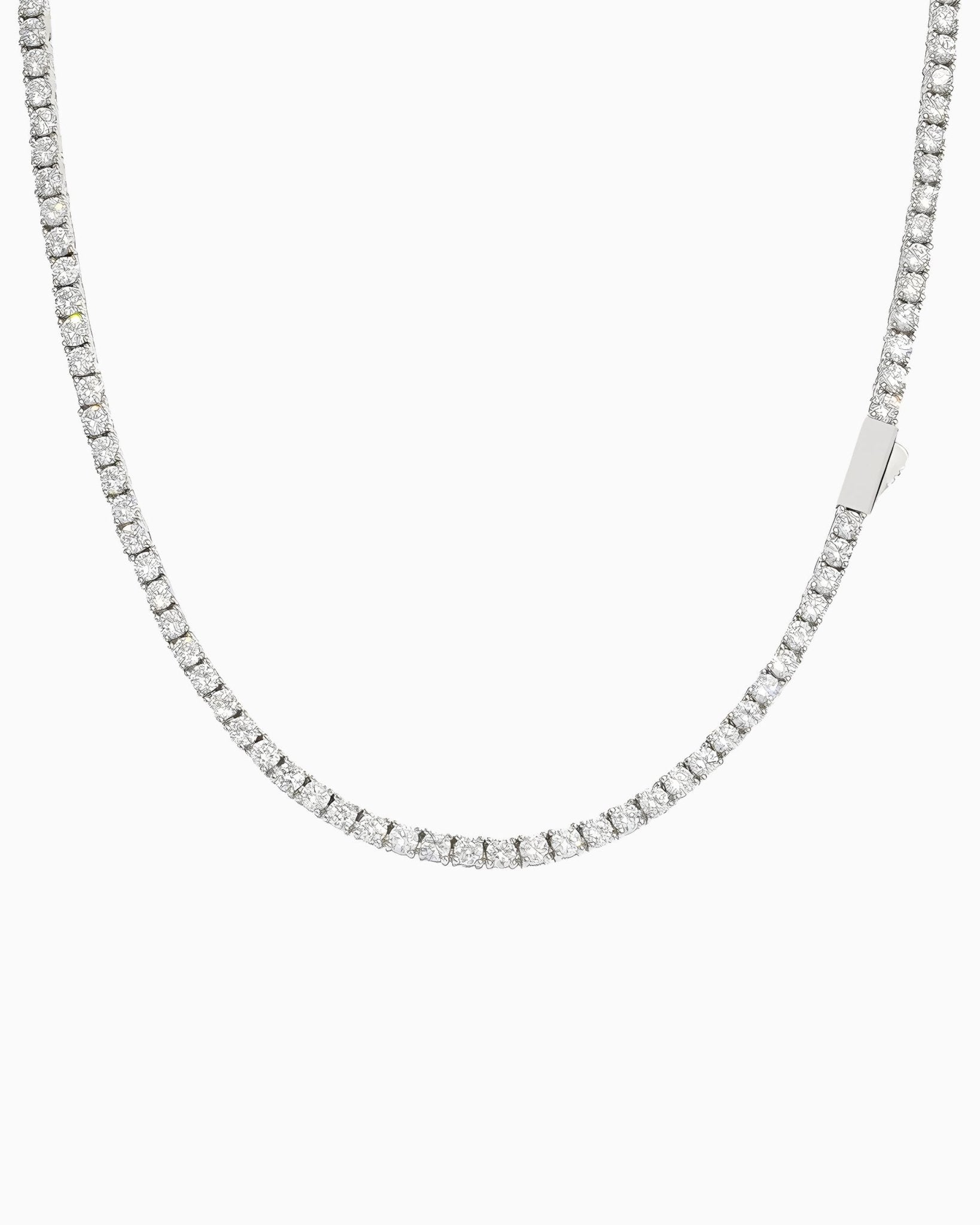 MOISSANITE TENNIS CHAIN. - 4MM - Drippy Amsterdam