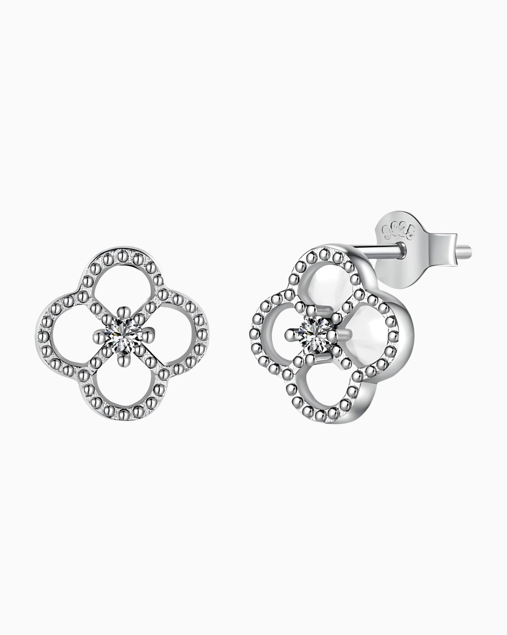 PEARL CLOVER STUDS. - Drippy Amsterdam