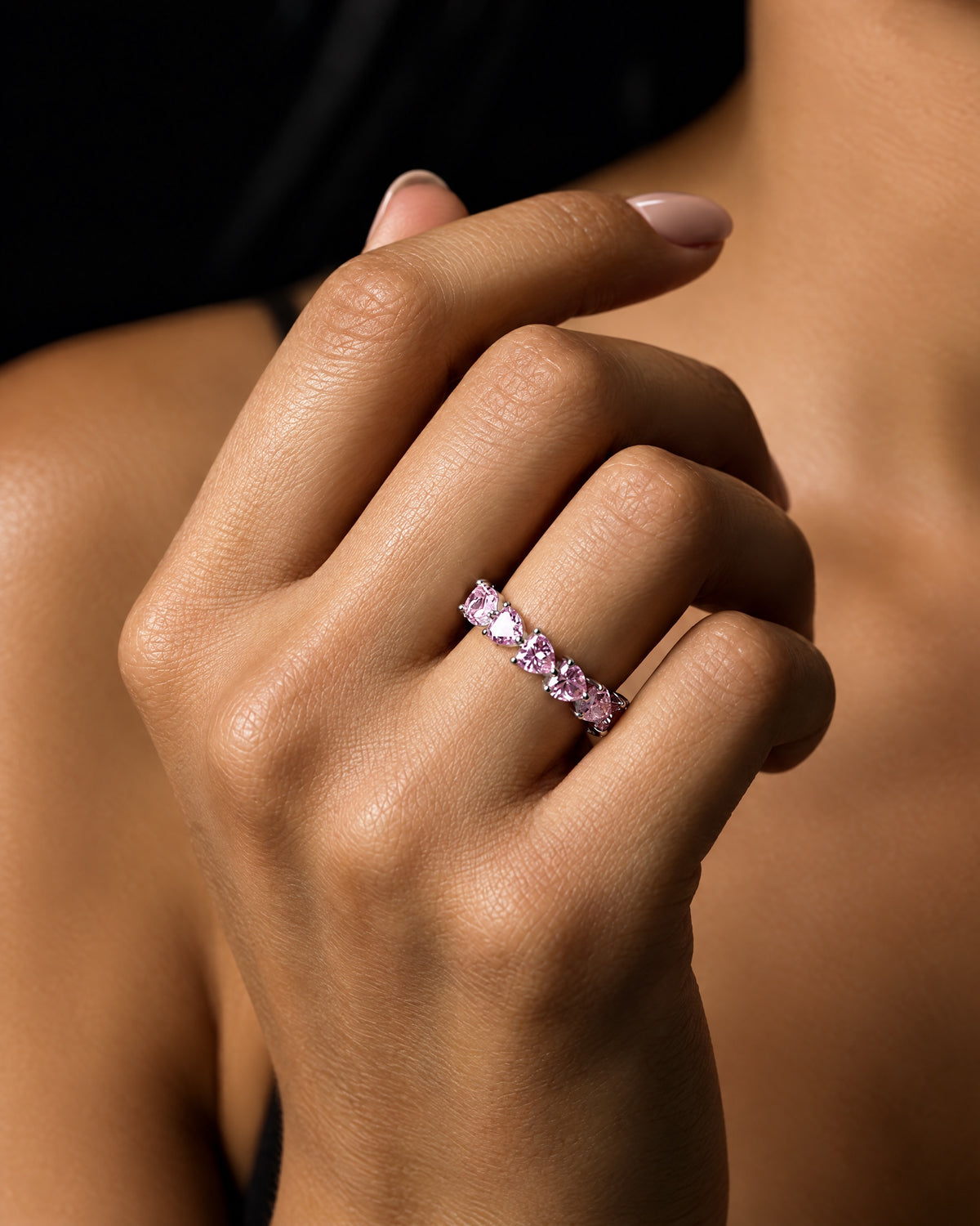 PINK HEART CUT BAND. - Drippy Amsterdam
