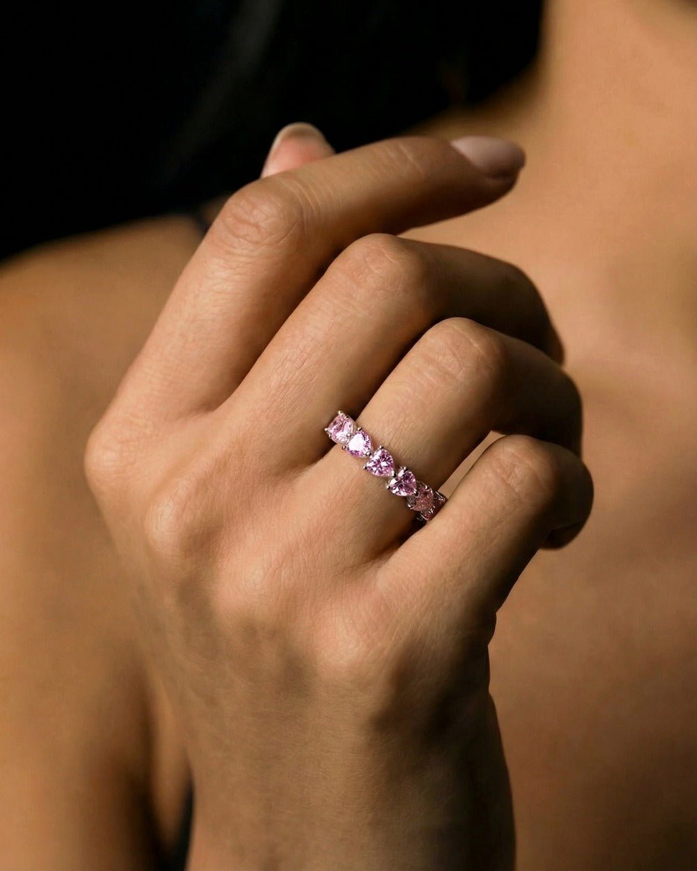 PINK HEART CUT BAND. - Drippy Amsterdam