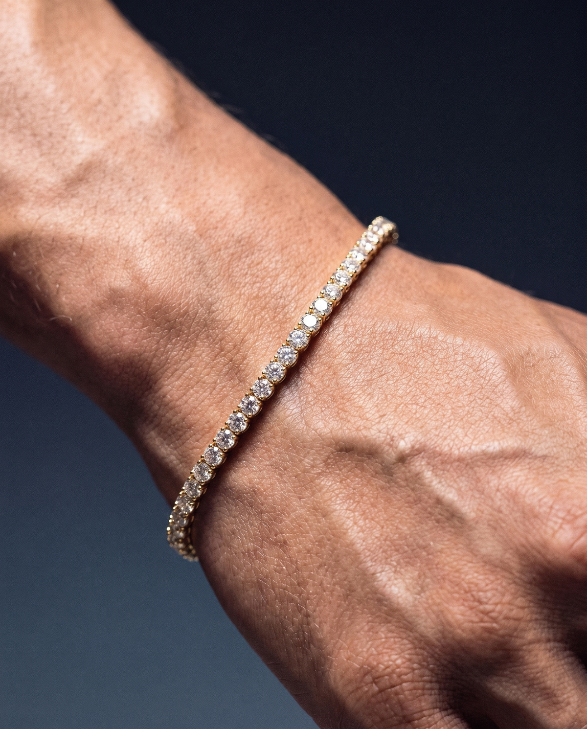 TENNISBOY BRACELET. - 3MM GOLD