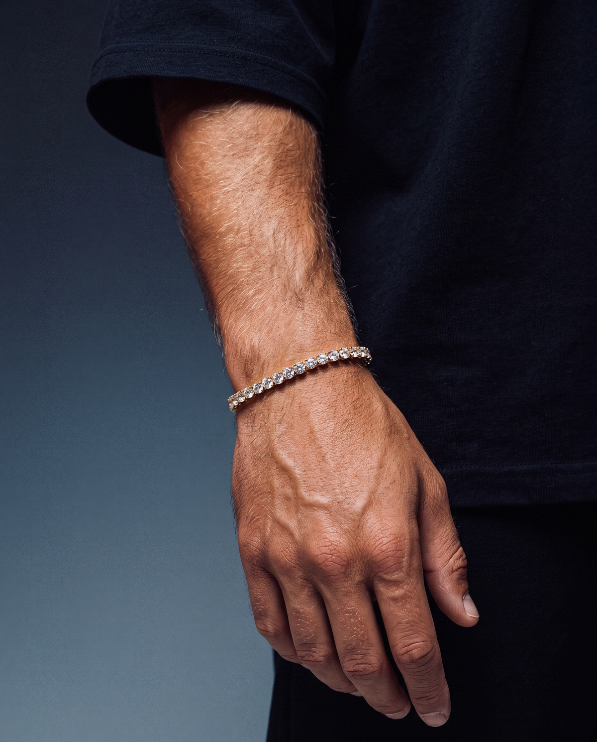 TENNISBOY BRACELET. - 5MM GOLD
