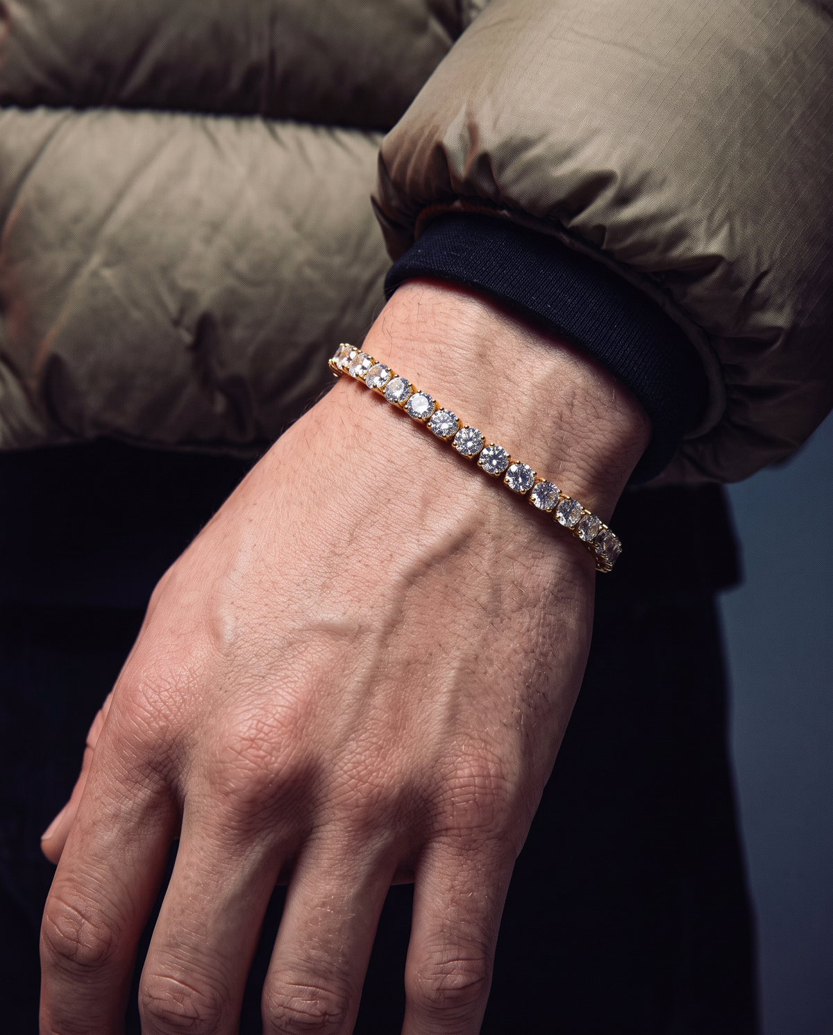 TENNISBOY BRACELET. - 5MM GOLD