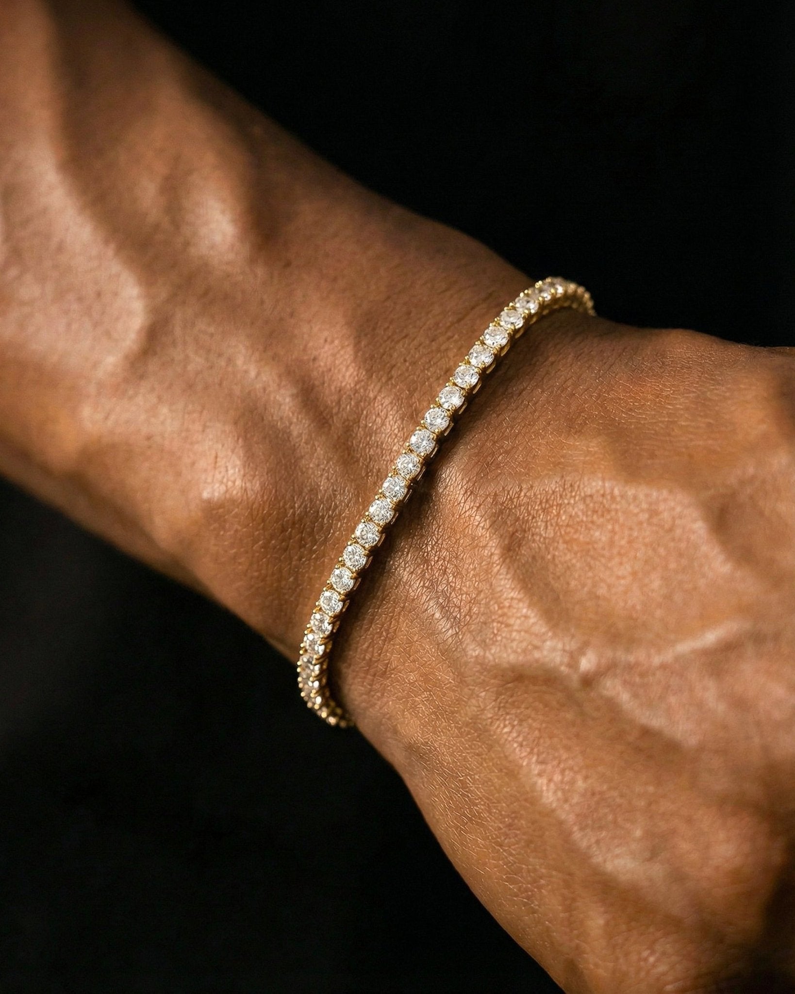 TENNISBOY BRACELET. - 3MM GOLD - Drippy Amsterdam