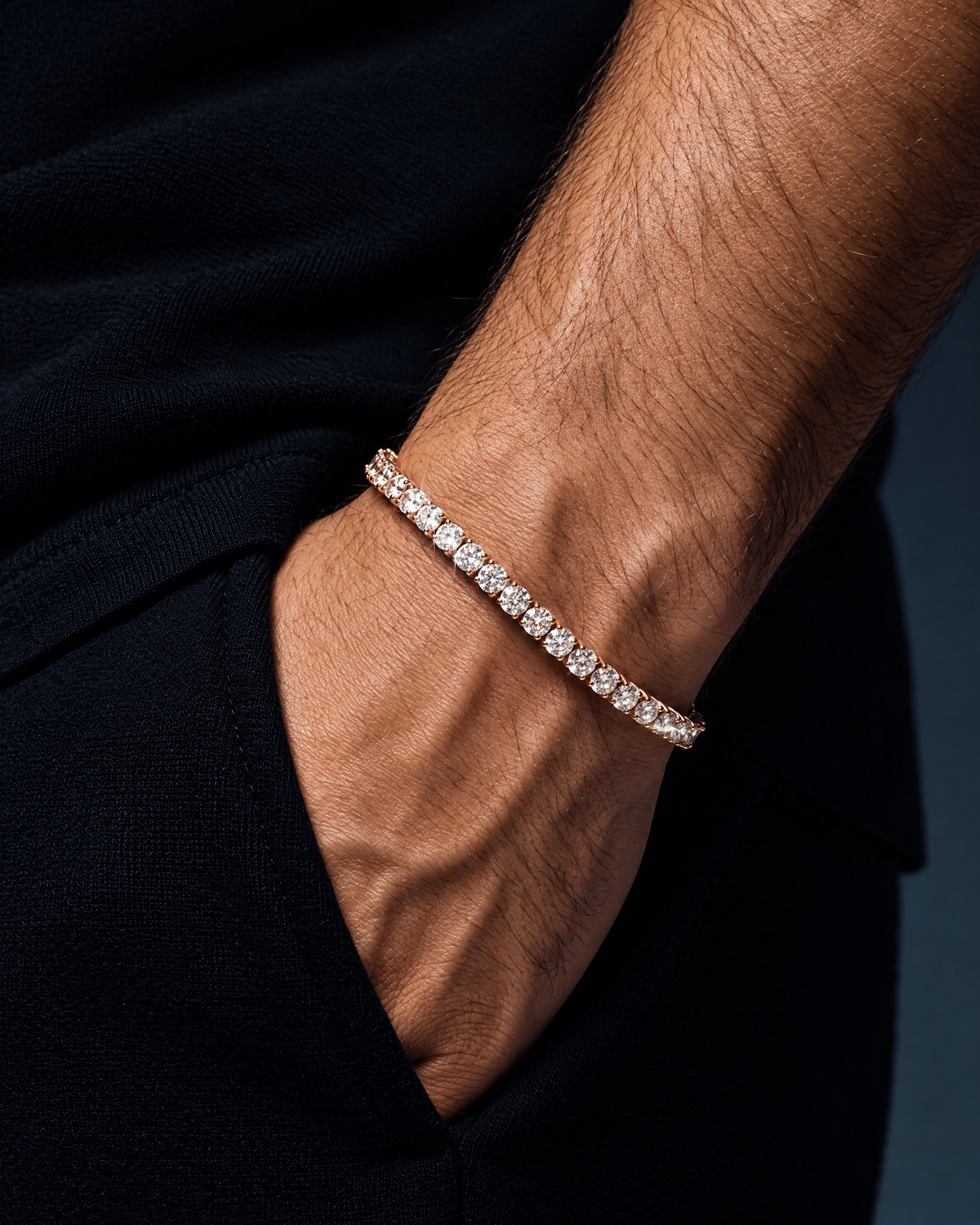 TENNISBOY BRACELET. - 3MM GOLD - Drippy Amsterdam