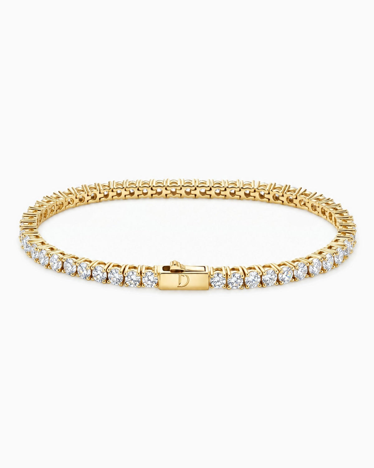 TENNISBOY BRACELET. - 3MM GOLD