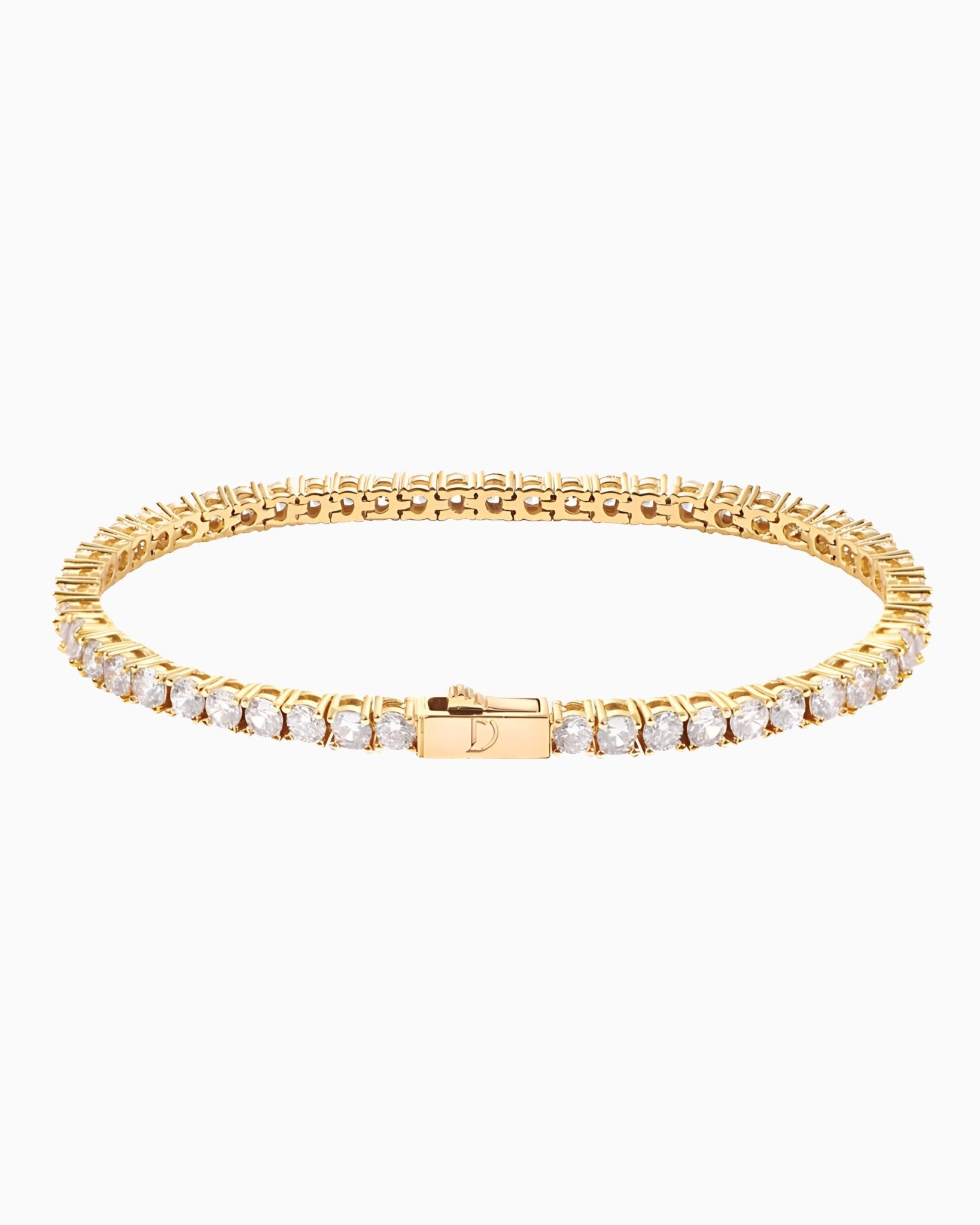 TENNISBOY BRACELET. - 3MM GOLD - Drippy Amsterdam