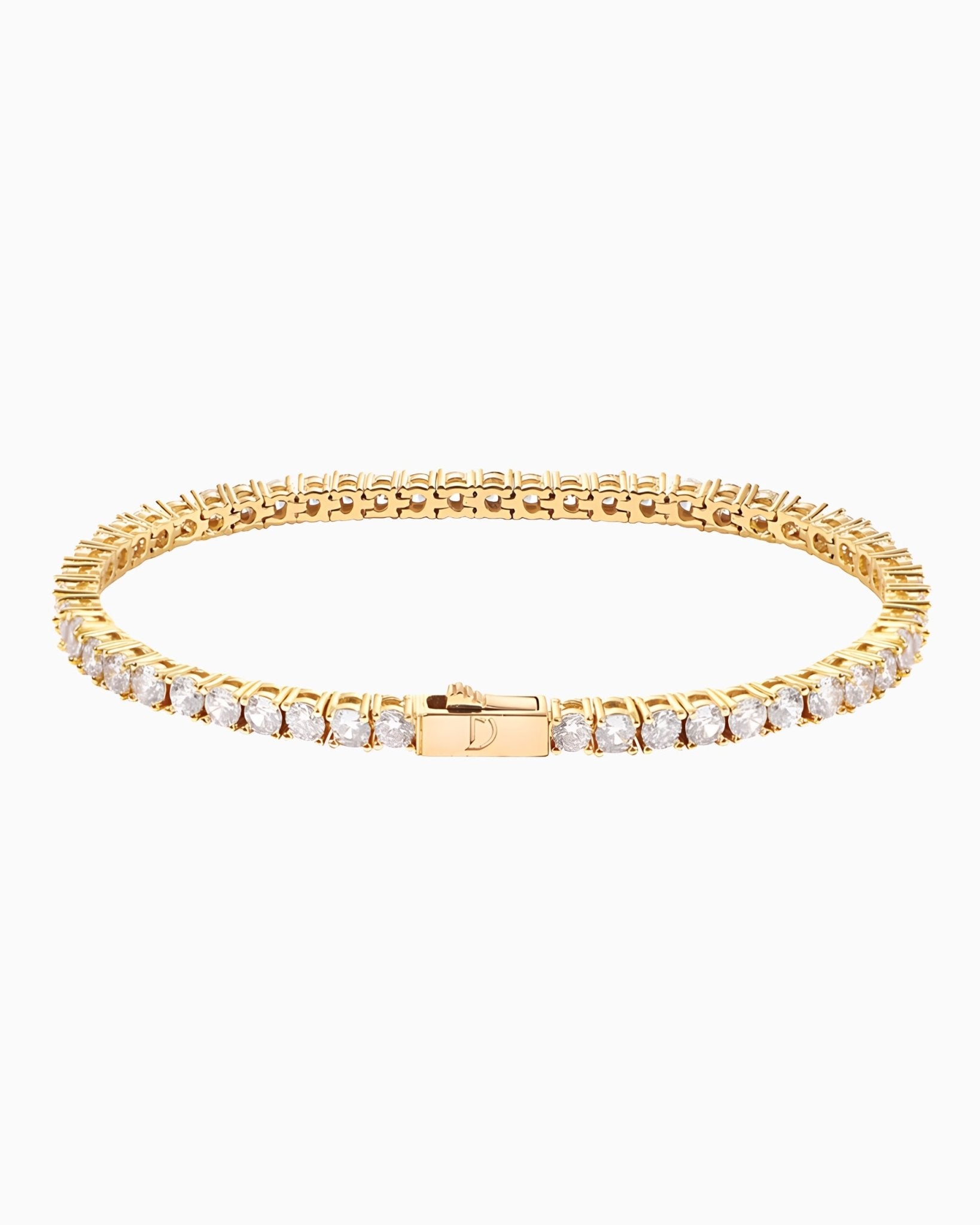 TENNISBOY BRACELET. - 4MM GOLD - Drippy Amsterdam