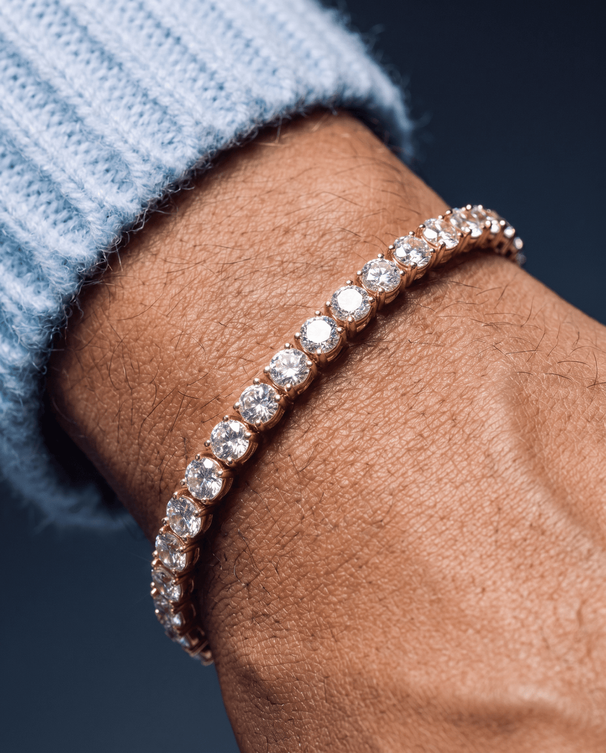 TENNISBOY BRACELET. - 4MM GOLD - Drippy Amsterdam