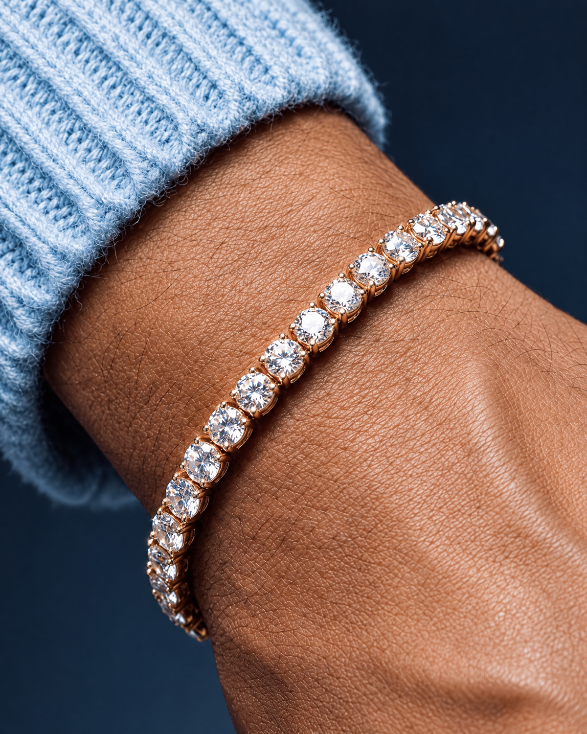 TENNISBOY BRACELET. - 4MM GOLD - Drippy Amsterdam