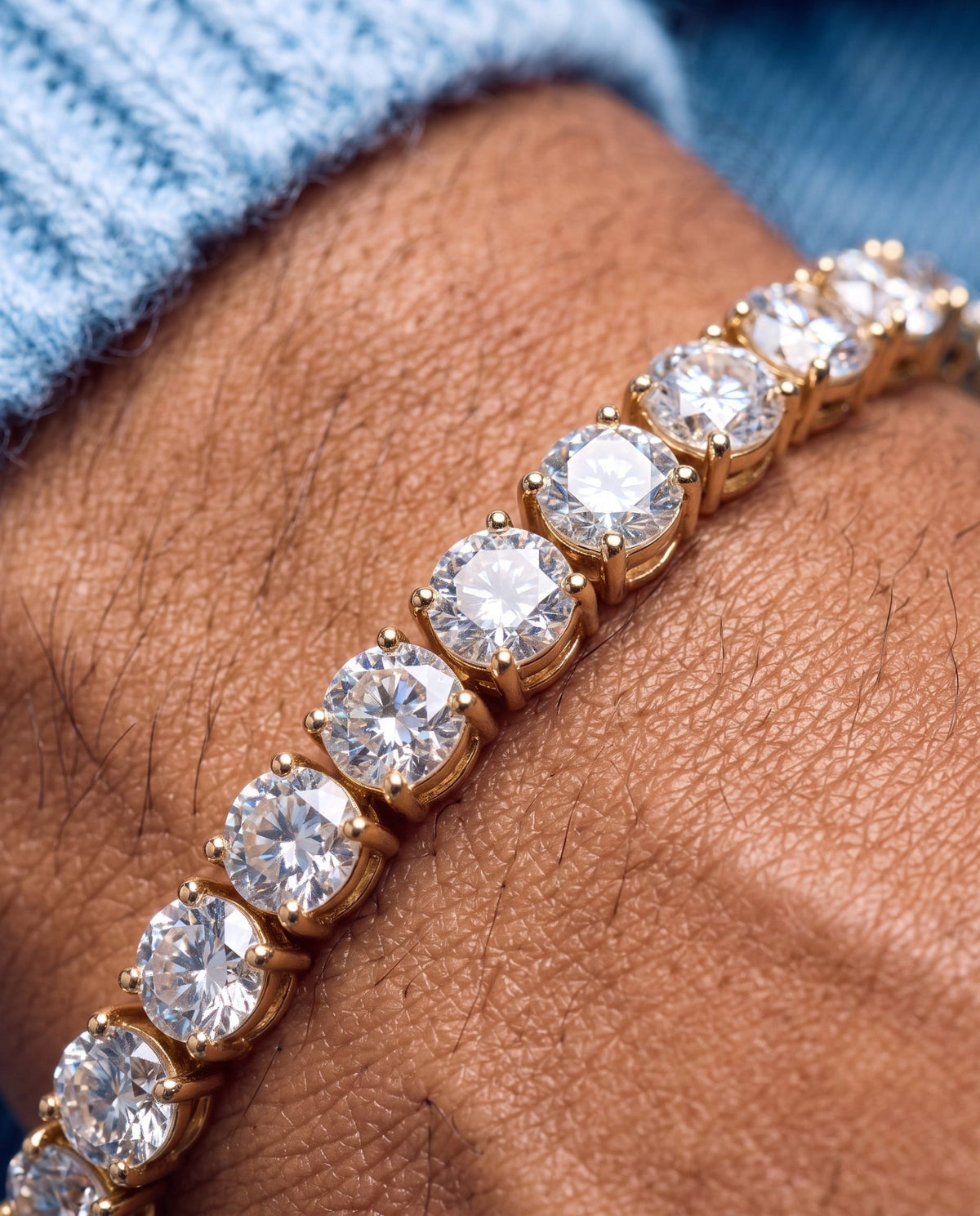 TENNISBOY BRACELET. - 4MM GOLD - Drippy Amsterdam