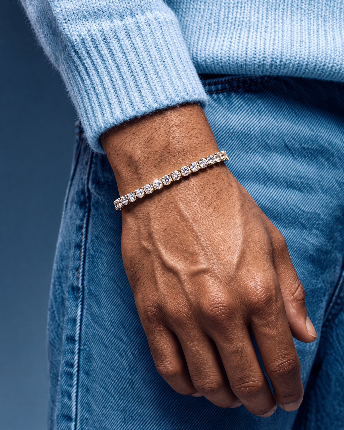 TENNISBOY BRACELET. - 4MM GOLD - Drippy Amsterdam