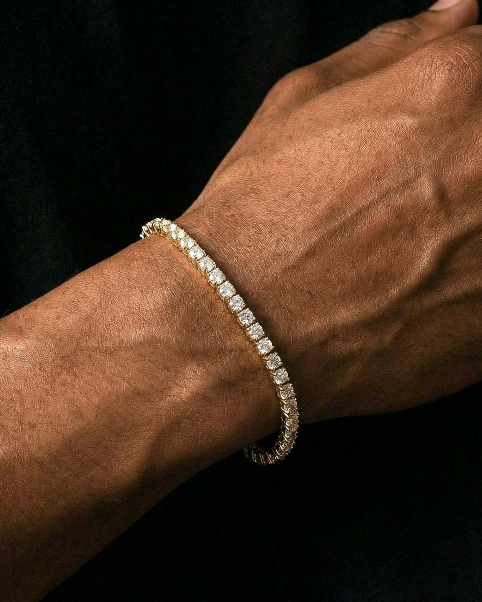 TENNISBOY BRACELET. - 4MM GOLD - Drippy Amsterdam