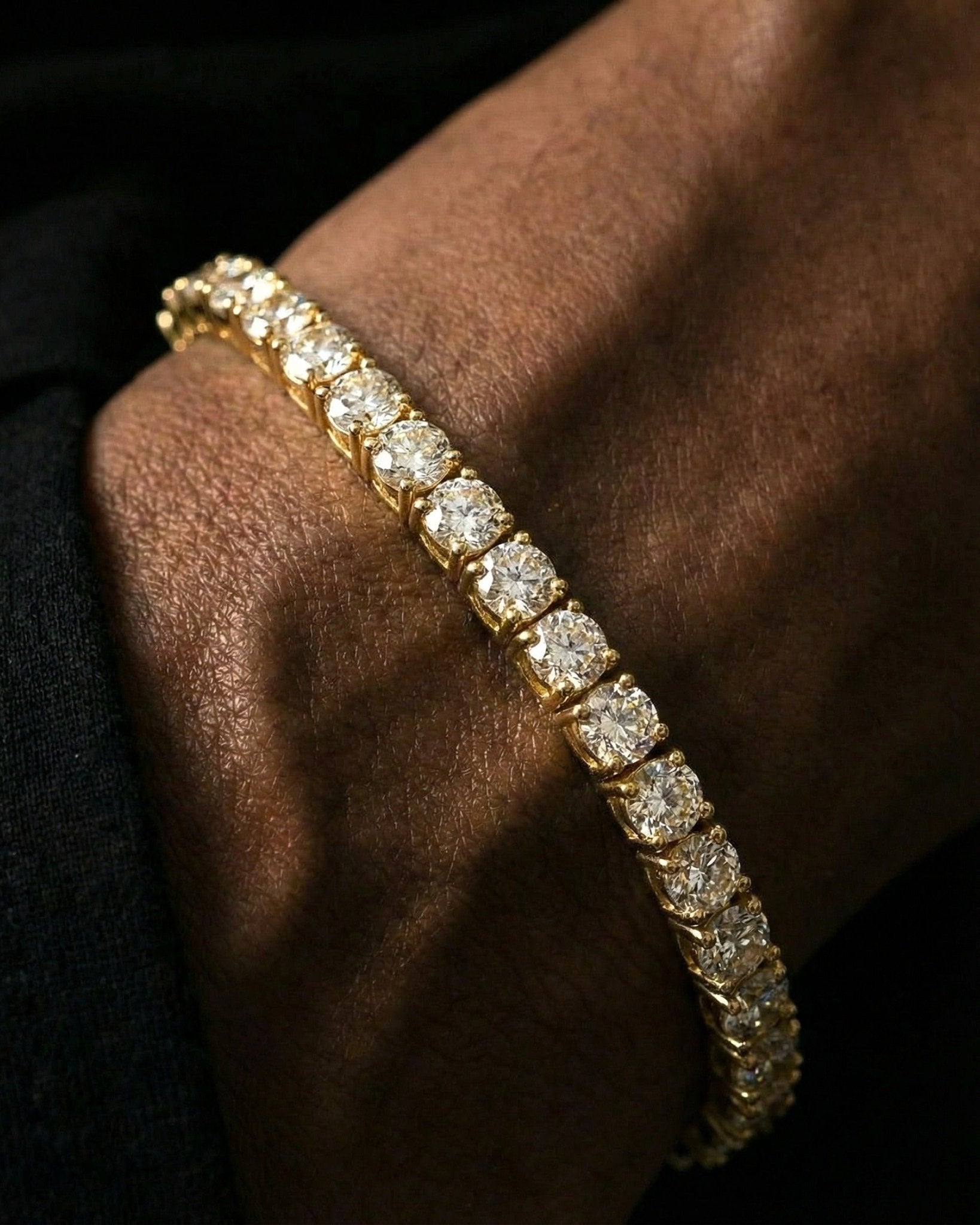 TENNISBOY BRACELET. - 4MM GOLD - Drippy Amsterdam