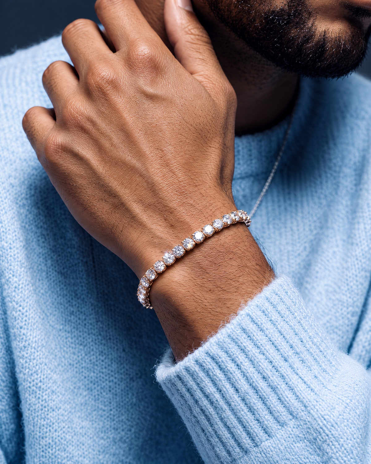TENNISBOY BRACELET. - 5MM GOLD - Drippy Amsterdam