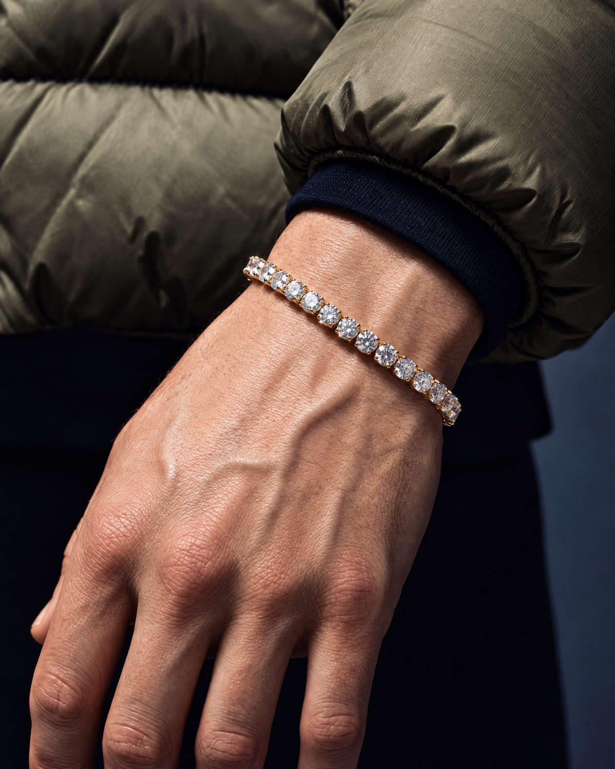 TENNISBOY BRACELET. - 5MM GOLD - Drippy Amsterdam