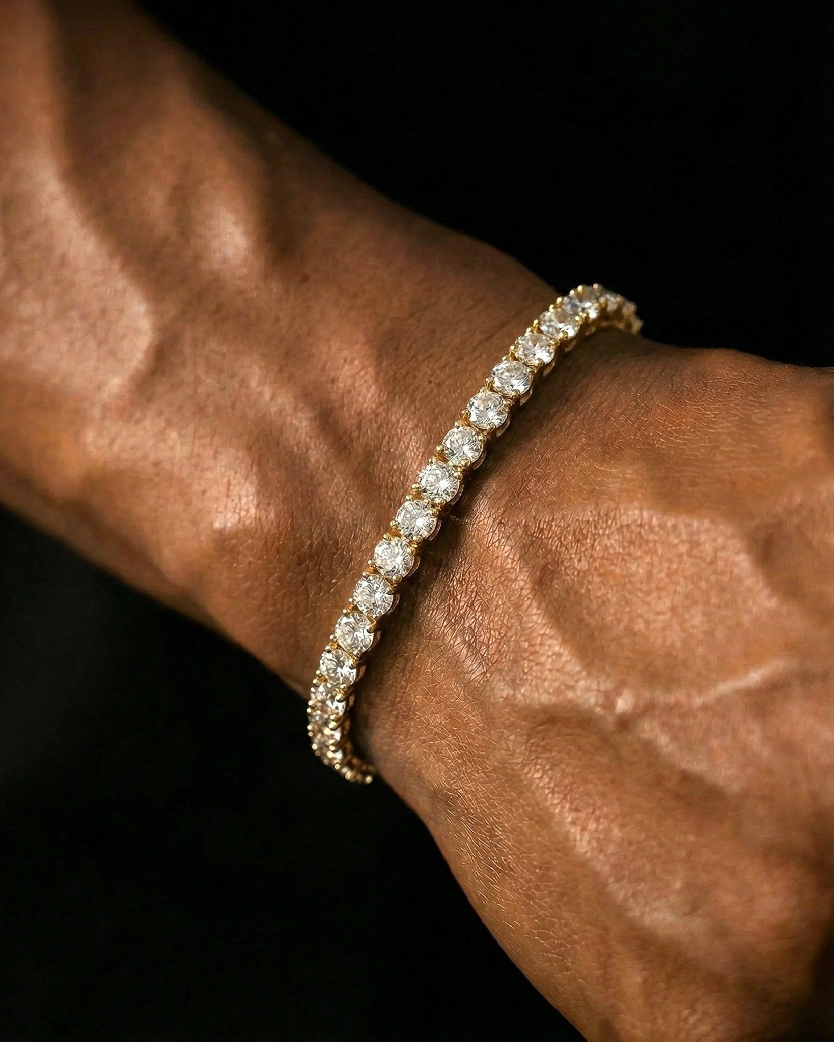 TENNISBOY BRACELET. - 5MM GOLD - Drippy Amsterdam