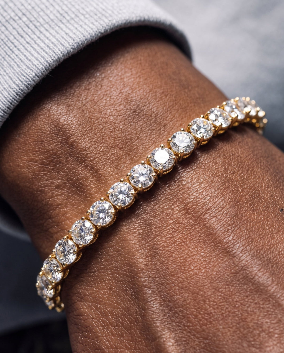 TENNISBOY BRACELET. - 5MM GOLD - Drippy Amsterdam